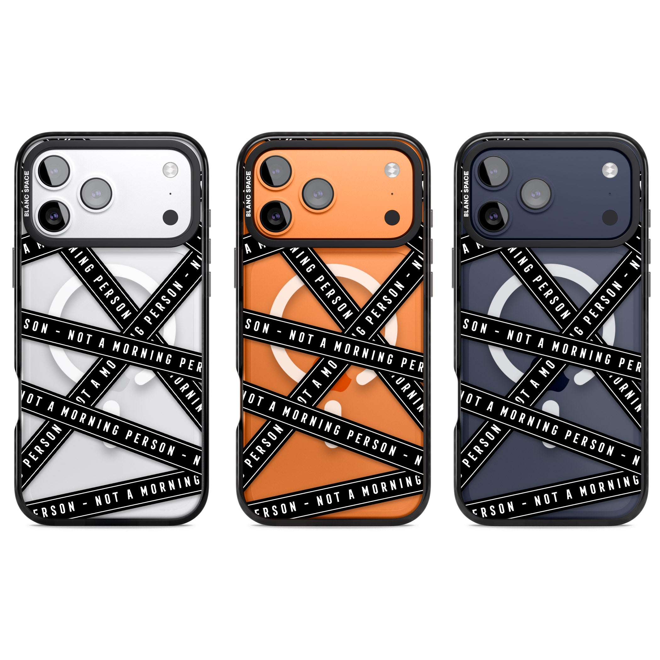 Not A Morning Person iPhone 17 Pro Impact Pro Black Phone Case APT Impact Protection