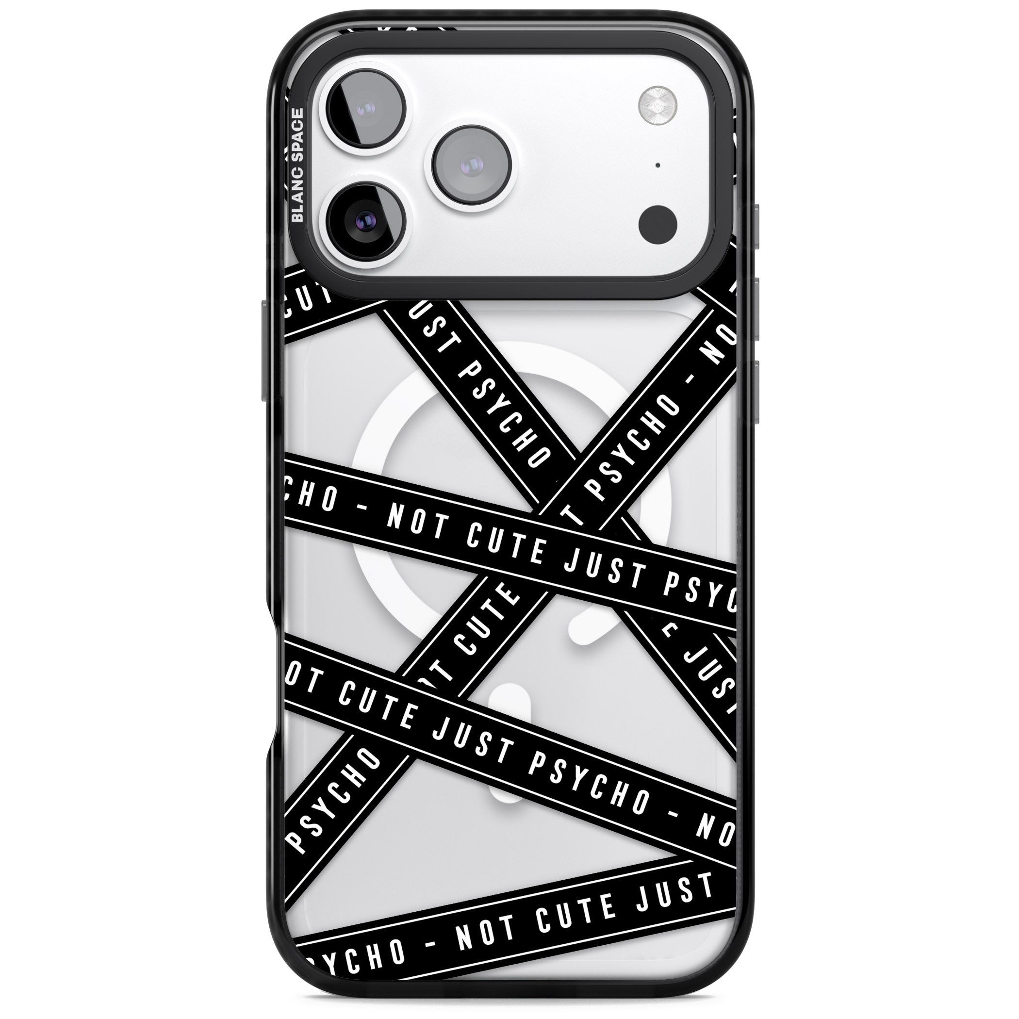Not Cute Just Psycho iPhone 17 Pro Max Impact Pro Black Phone Case