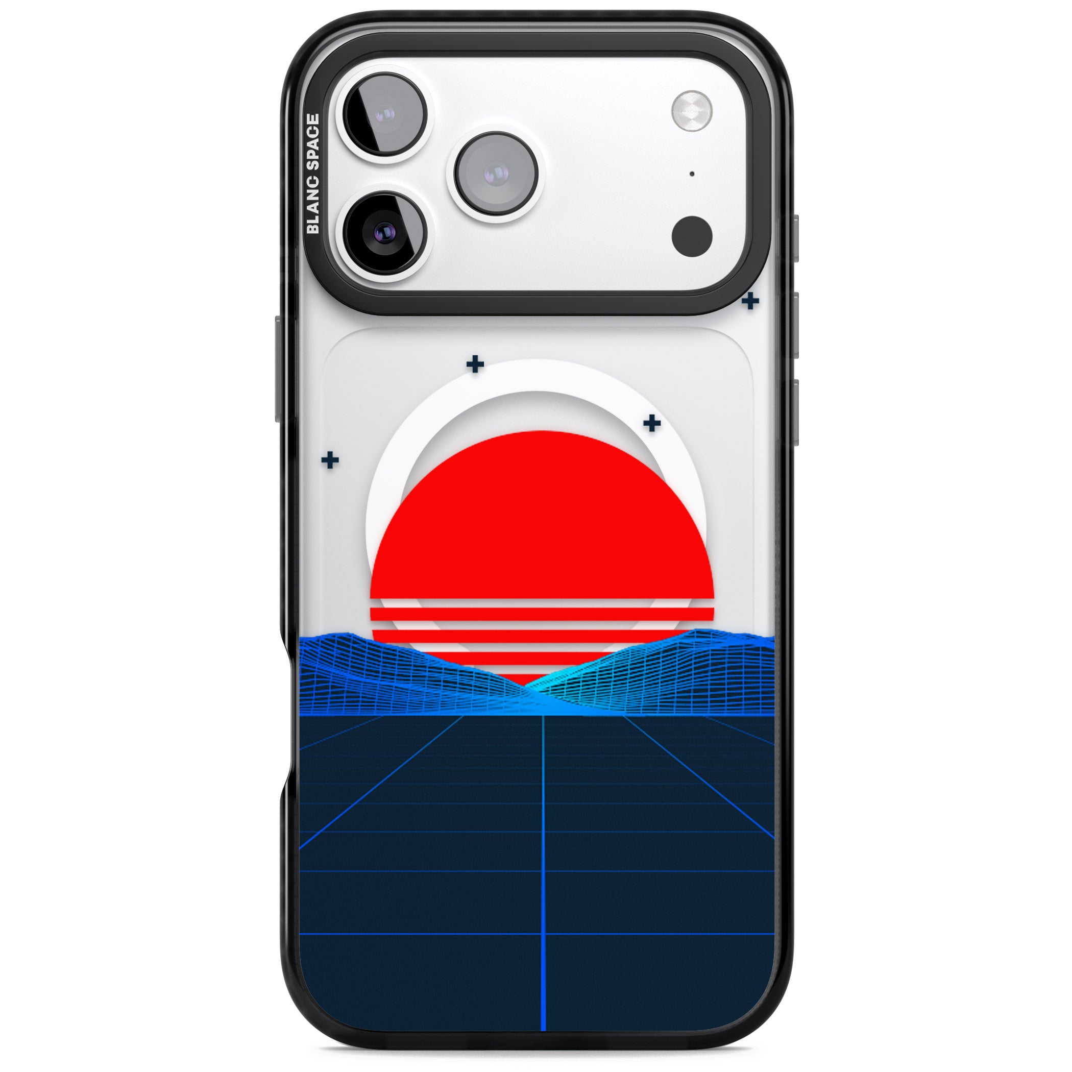Japanese Sunset Vaporwave iPhone 17 Pro Max Impact Pro Black Phone Case