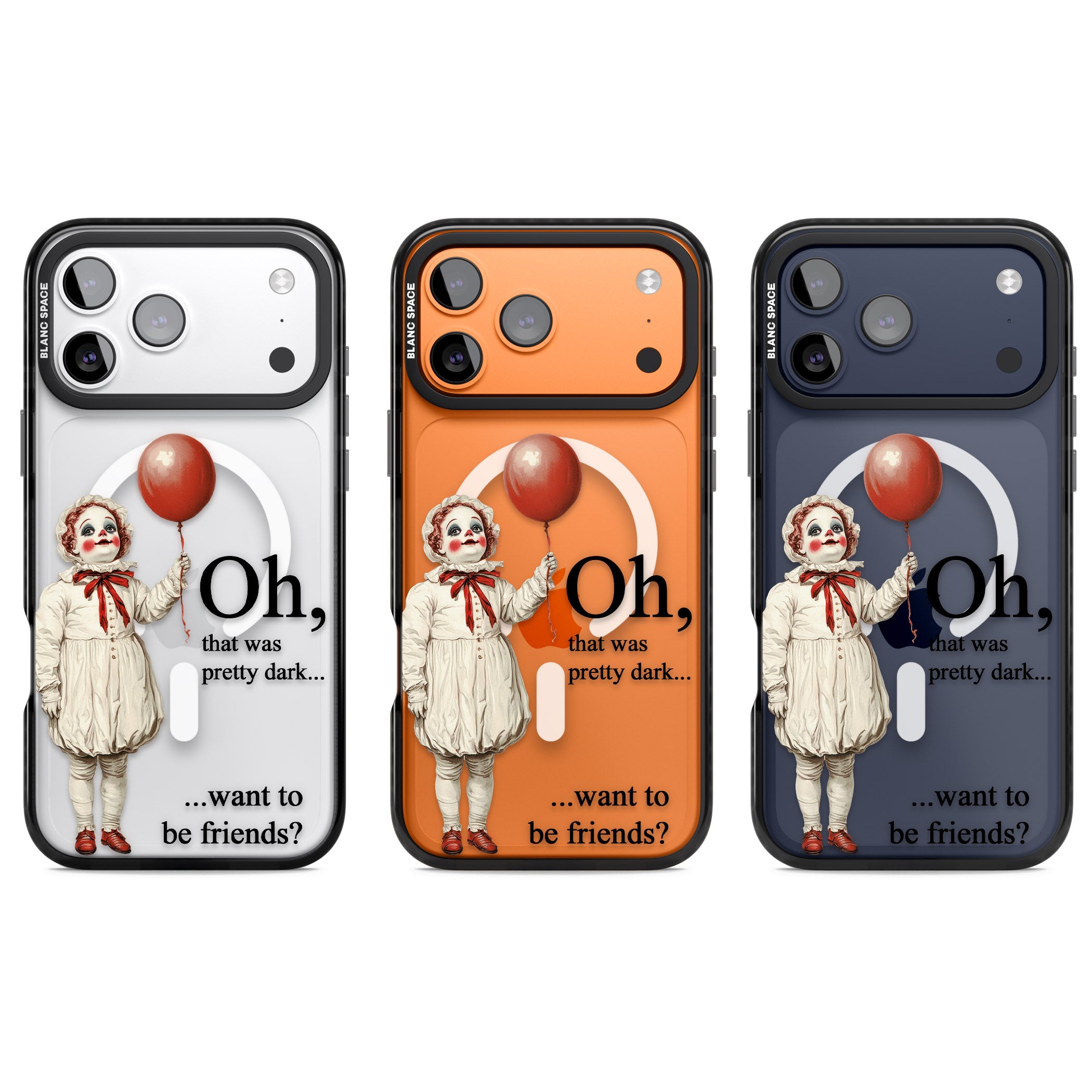 Want To Be Friends? iPhone 17 Pro Impact Pro Black Phone Case APT Impact Protection