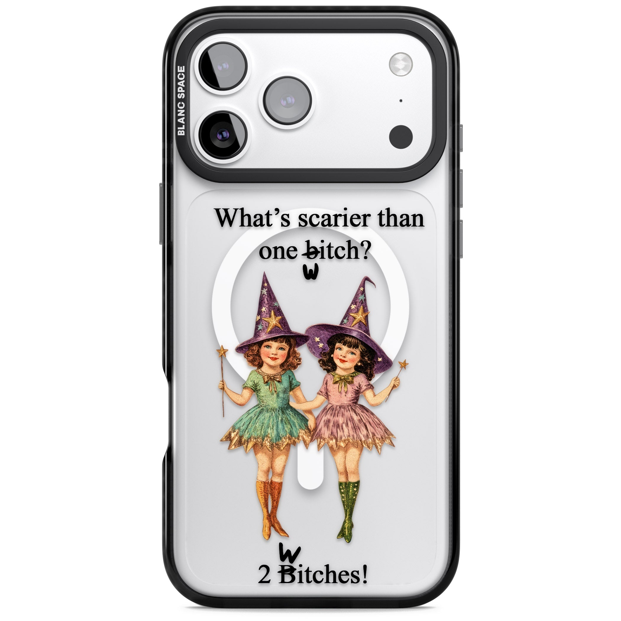 Two Witches iPhone 17 Pro Max Impact Pro Black Phone Case