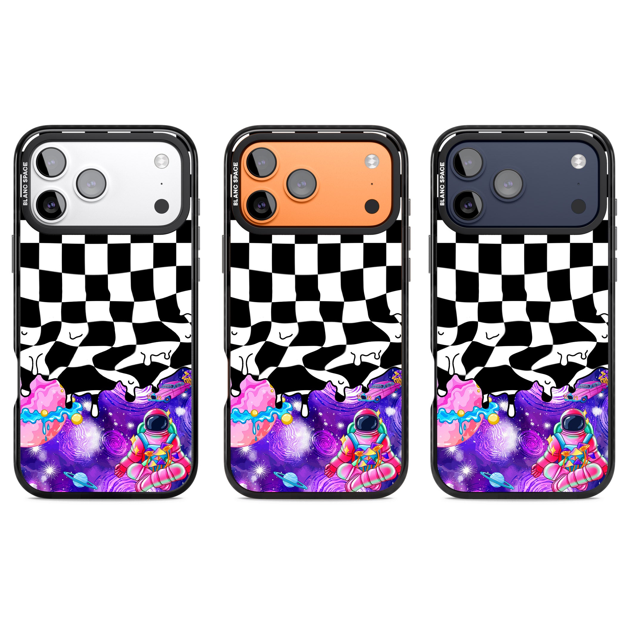 Washed Out iPhone 17 Pro Impact Pro Black Phone Case APT Impact Protection