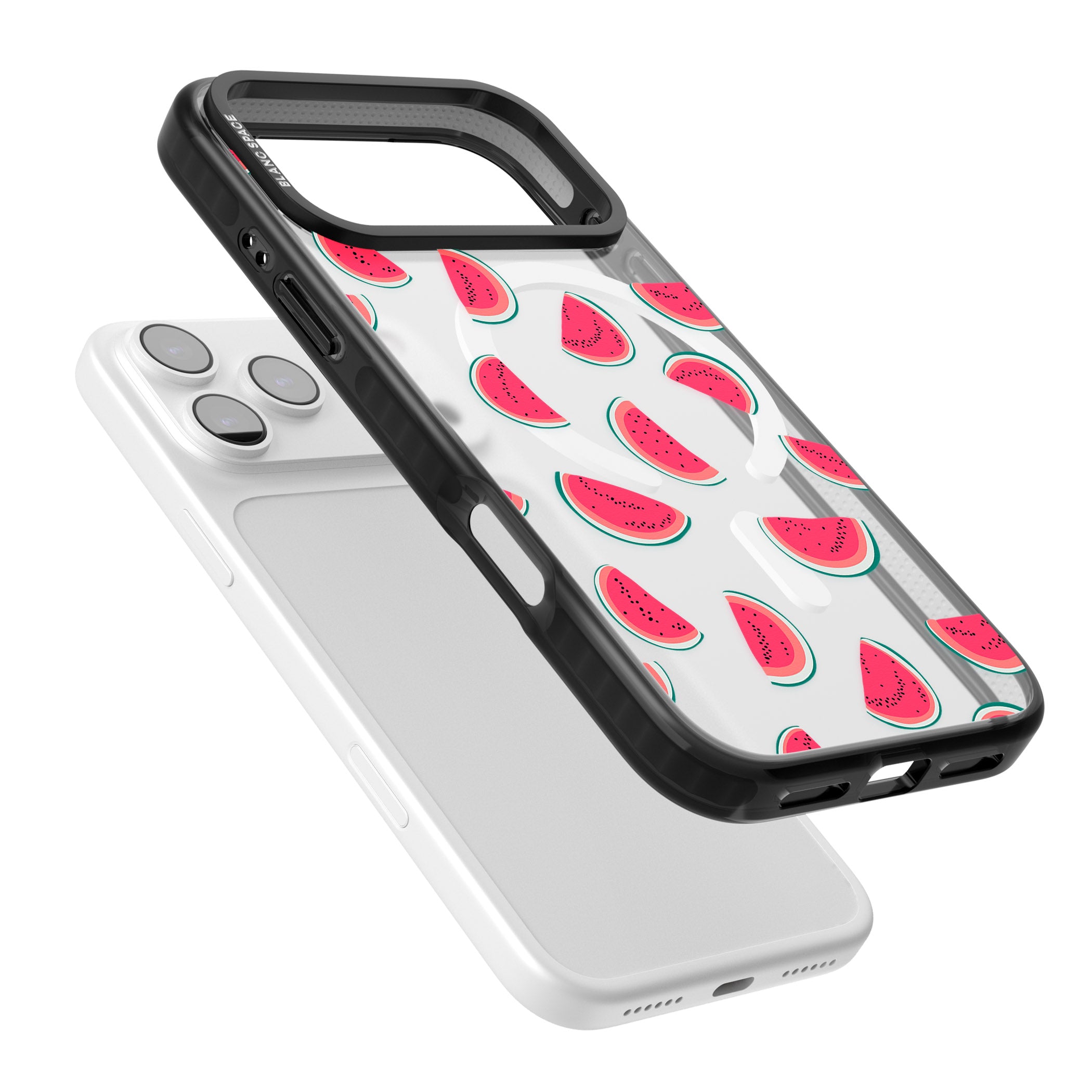 Watermelon Slices iPhone 17 Pro Max Impact Pro Black Phone Case Colours