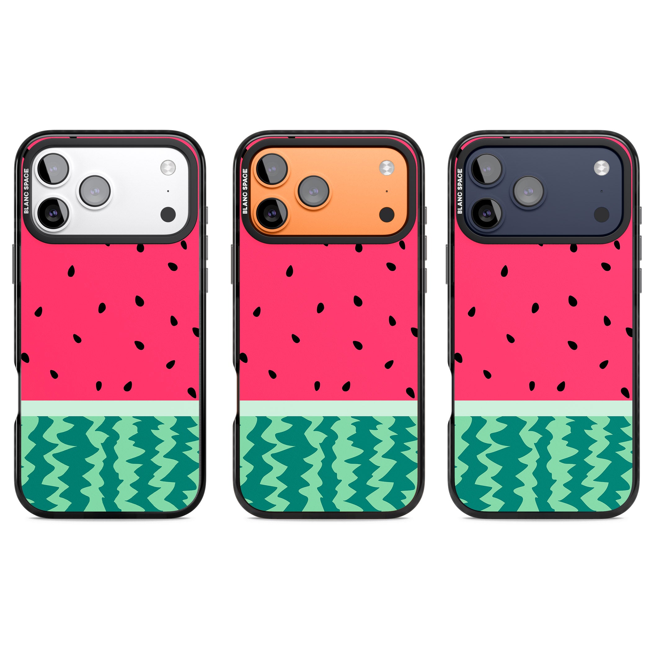 Full Watermelon iPhone 17 Pro Impact Pro Black Phone Case APT Impact Protection
