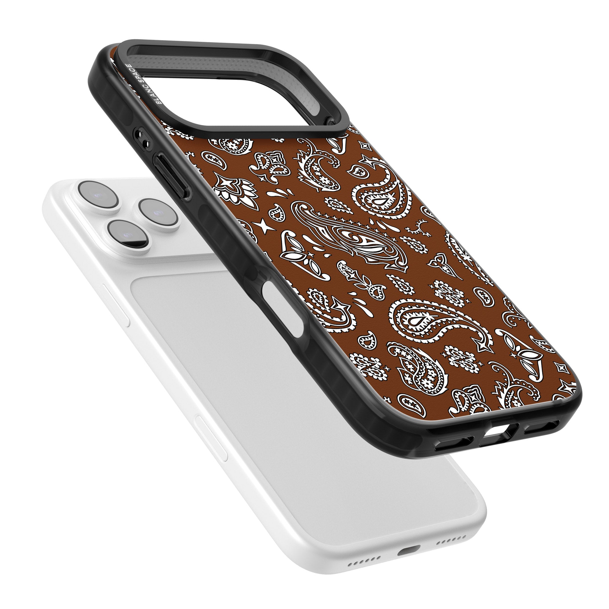 Brown Bandana iPhone 17 Pro Max Impact Pro Black Phone Case Colours
