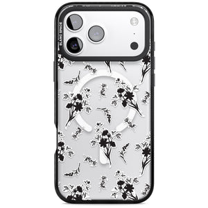 Black Sticker Wildflowers