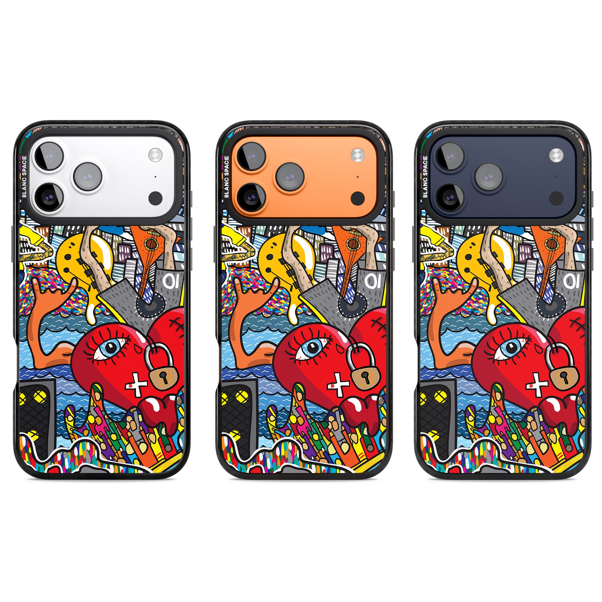 Crowd Tsunami iPhone 17 Pro Impact Pro Black Phone Case APT Impact Protection