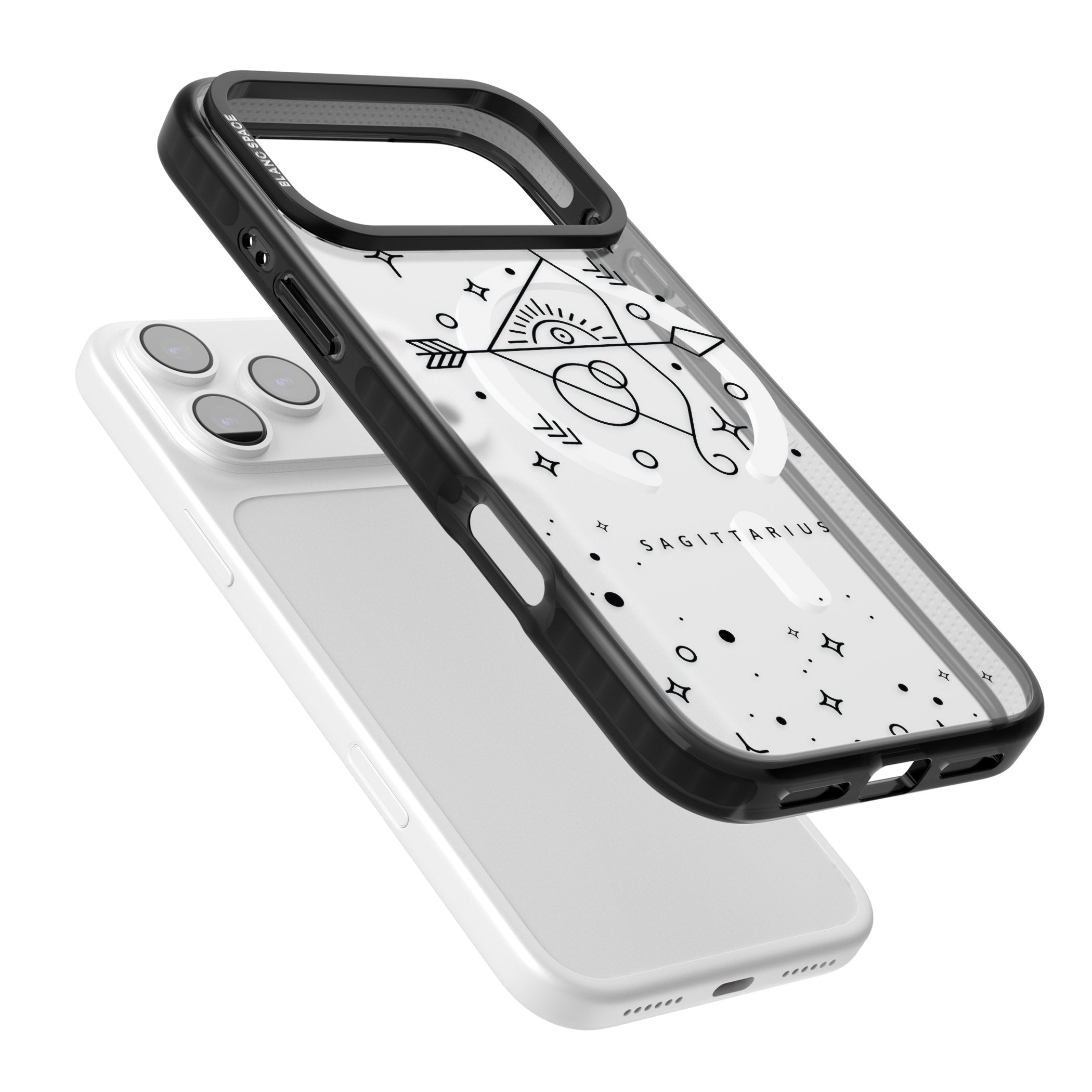 Sagittarius Arcane iPhone 17 Pro Max Impact Pro Black Phone Case Colours