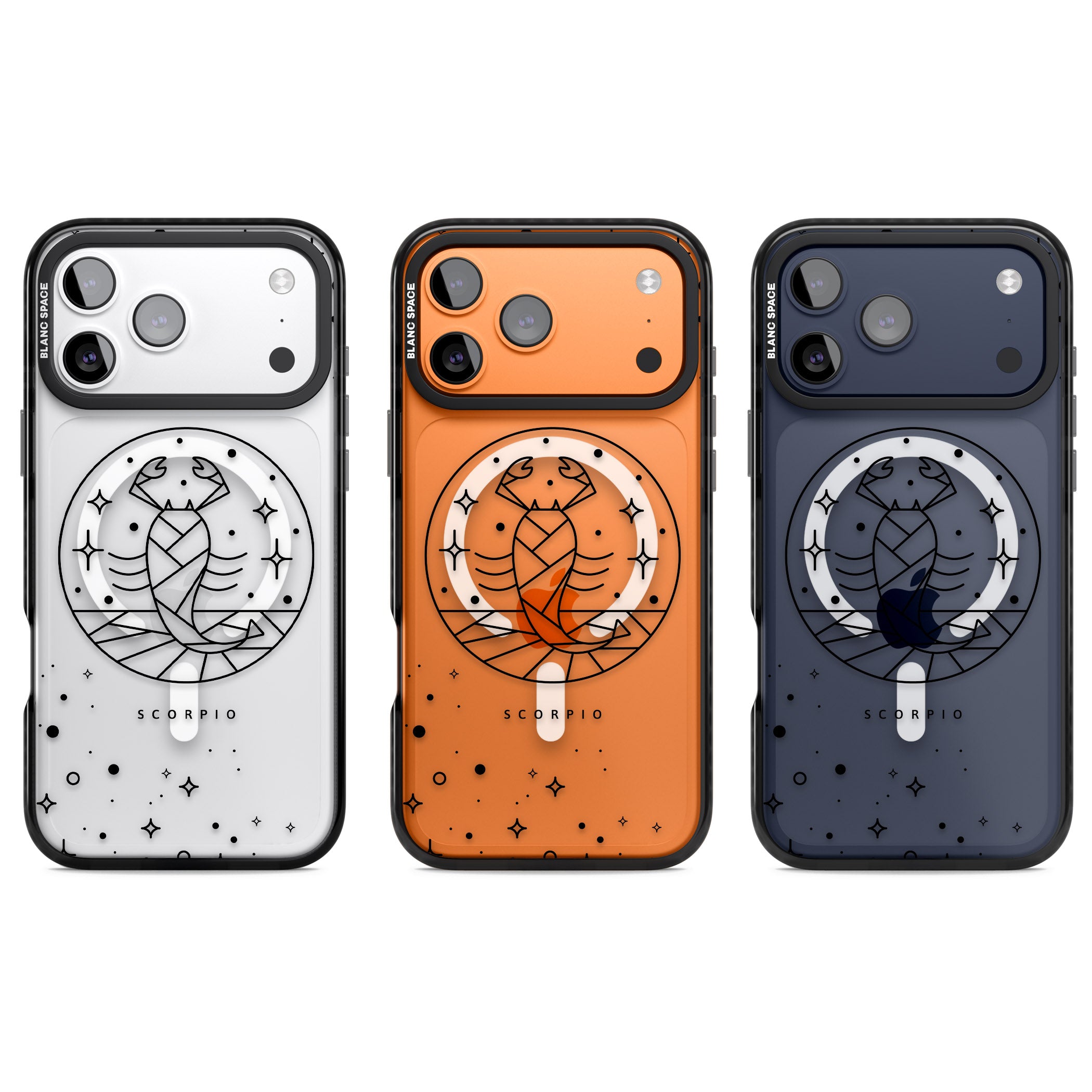 Scorpio Emblem Cosmic Design iPhone 17 Pro Impact Pro Black Phone Case APT Impact Protection