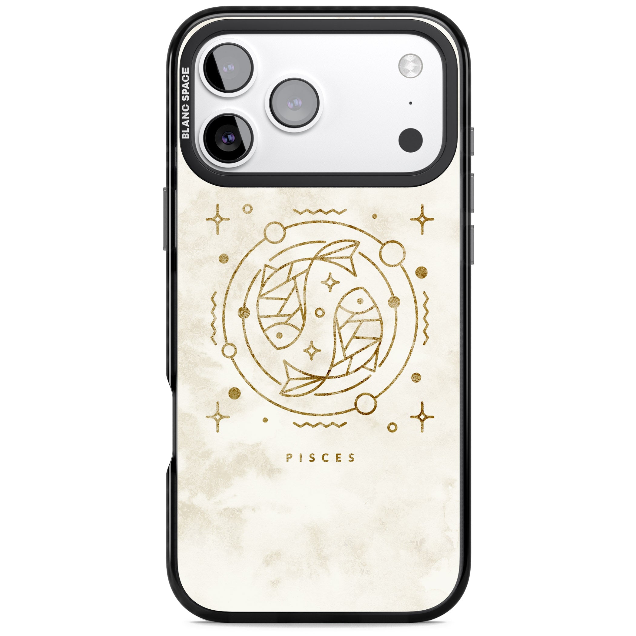 Pisces Emblem iPhone 17 Pro Max Impact Pro Black Phone Case