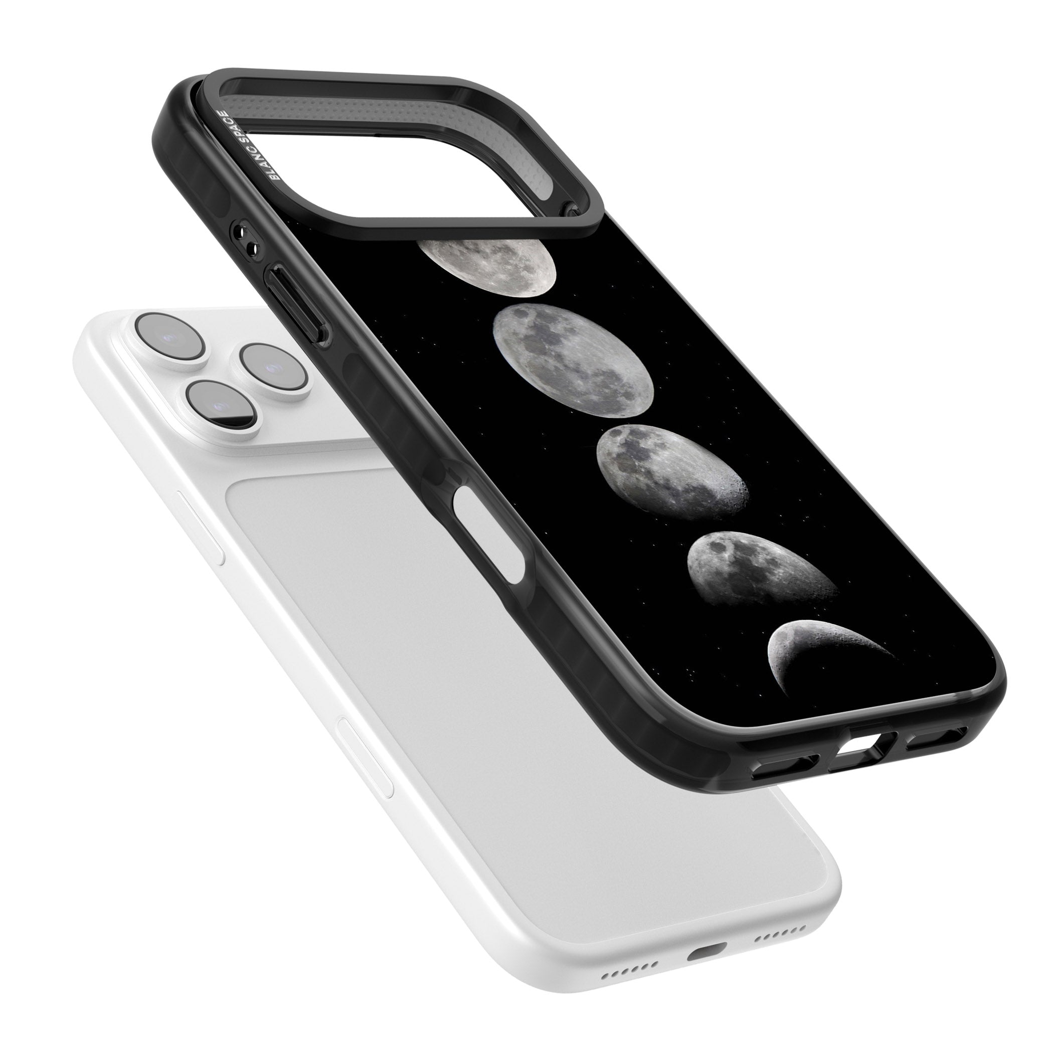Phases Of The Moon iPhone 17 Pro Max Impact Black Phone Case Colours