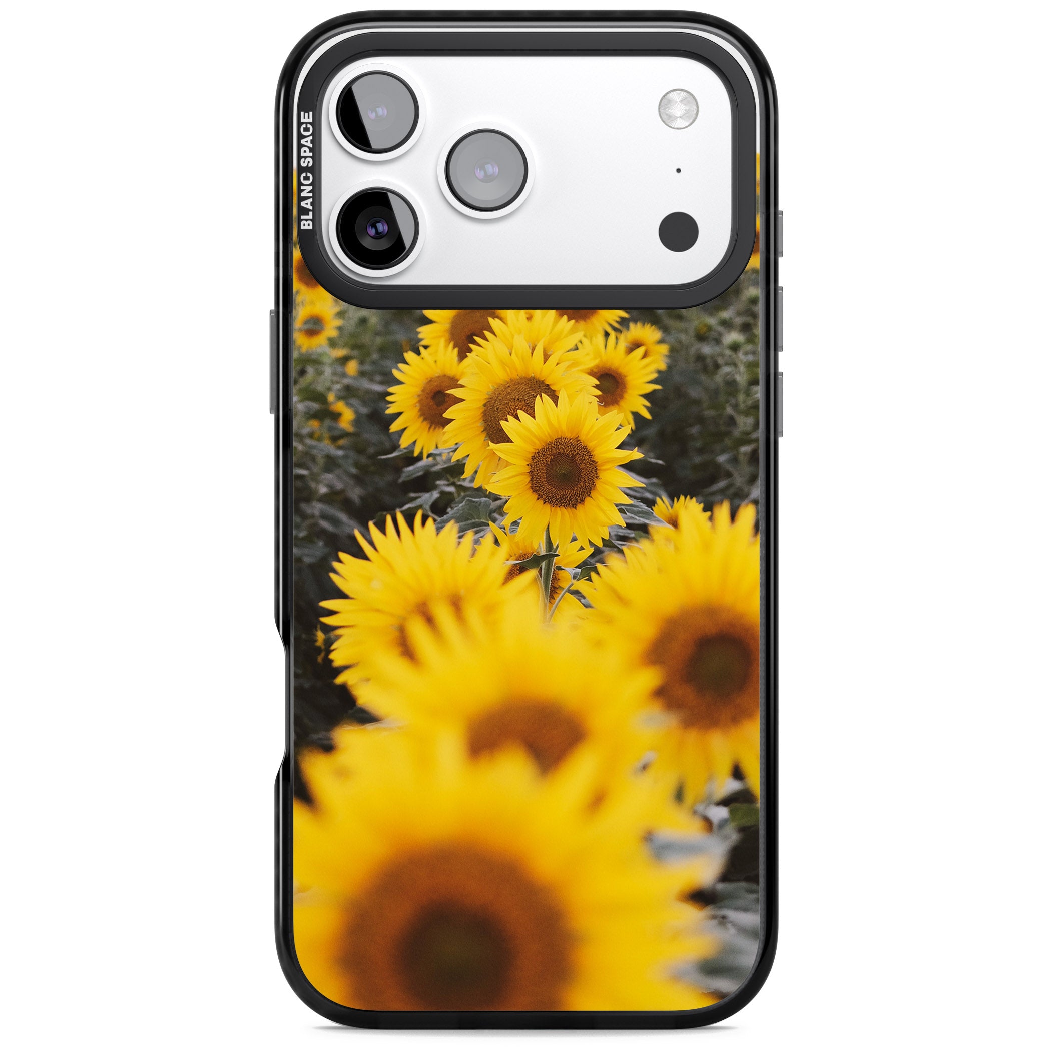 Sunflower Field iPhone 17 Pro Max Impact Black Phone Case