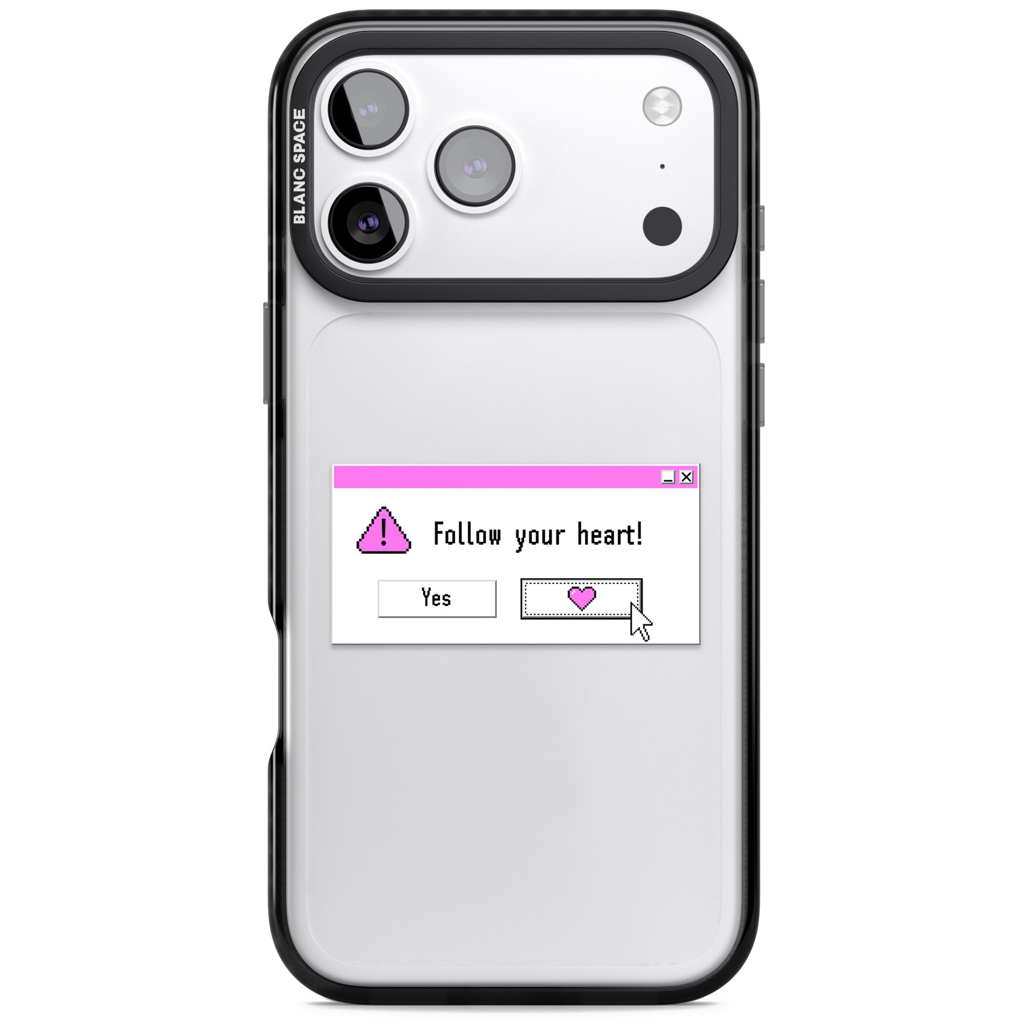 Follow Your Heart.Exe iPhone 17 Pro Max Impact Black Phone Case