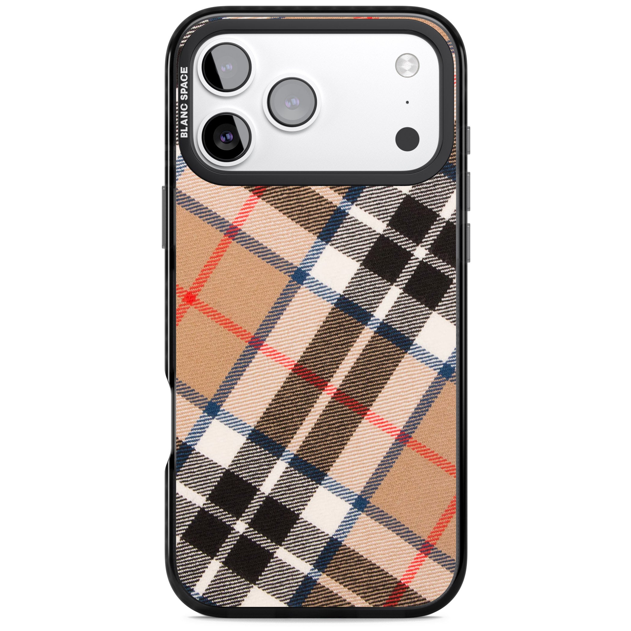 Haymarket Check iPhone 17 Pro Max Impact Black Phone Case