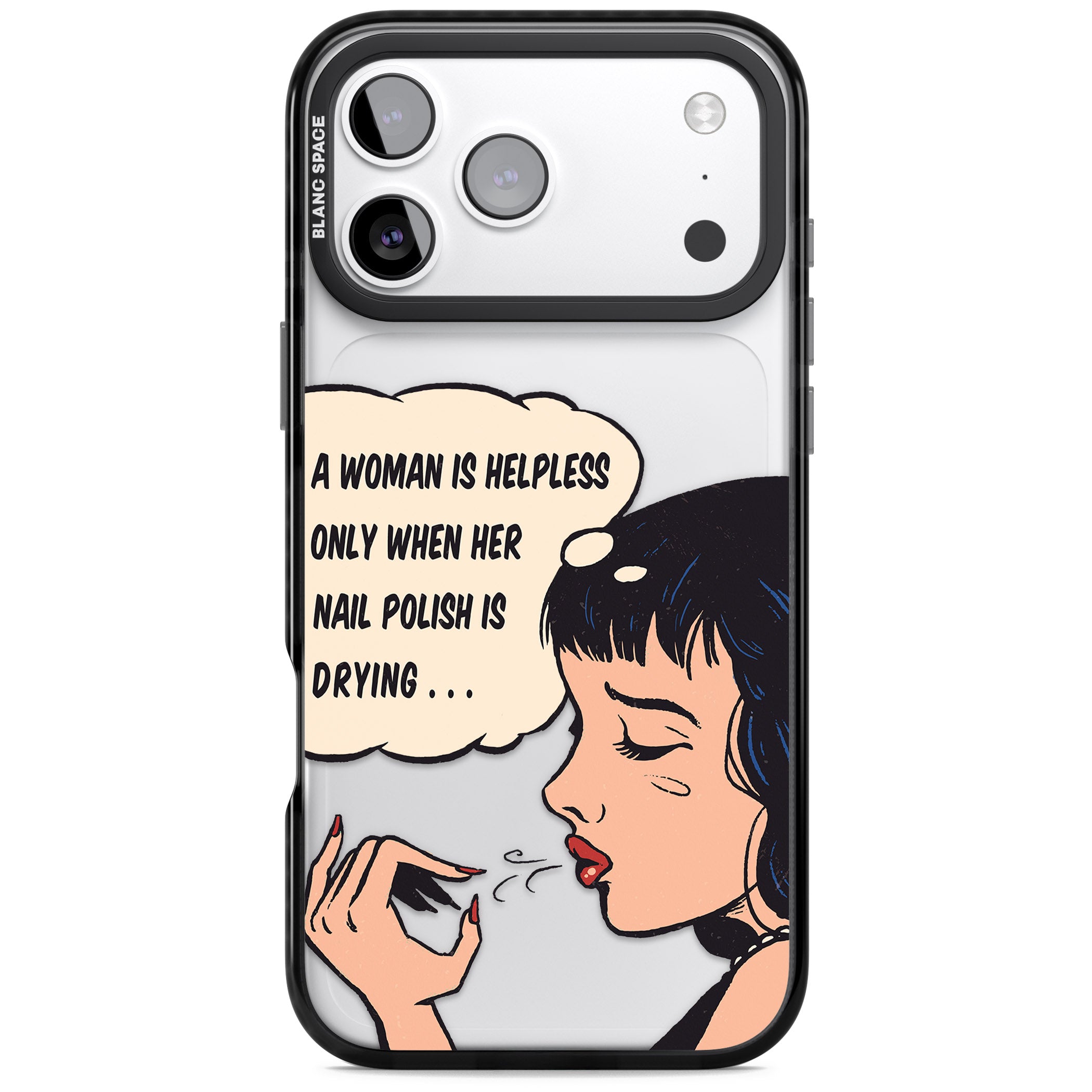 Drying Nails Pop Art iPhone 17 Pro Max Impact Black Phone Case