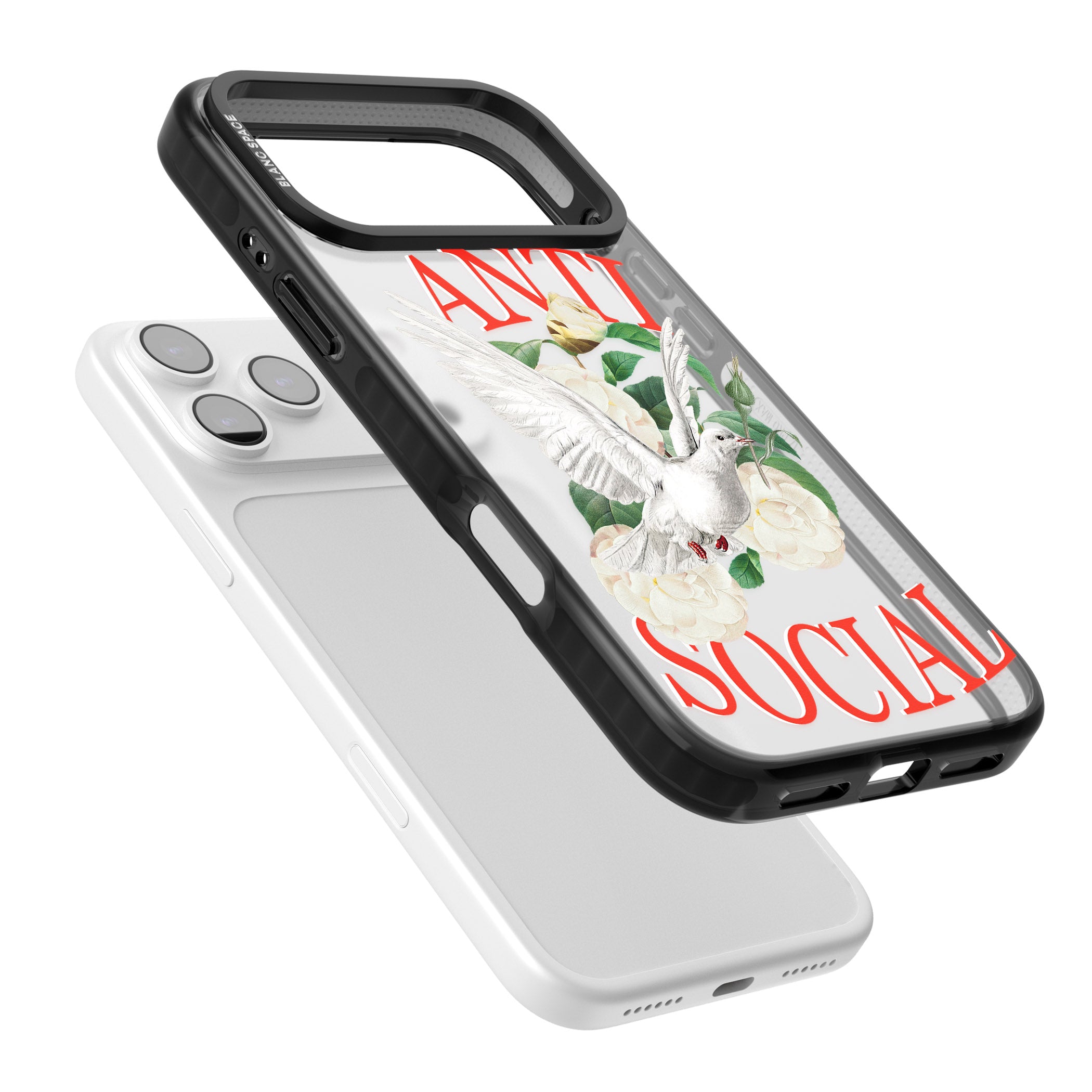 Anti Social iPhone 17 Pro Max Impact Black Phone Case Colours
