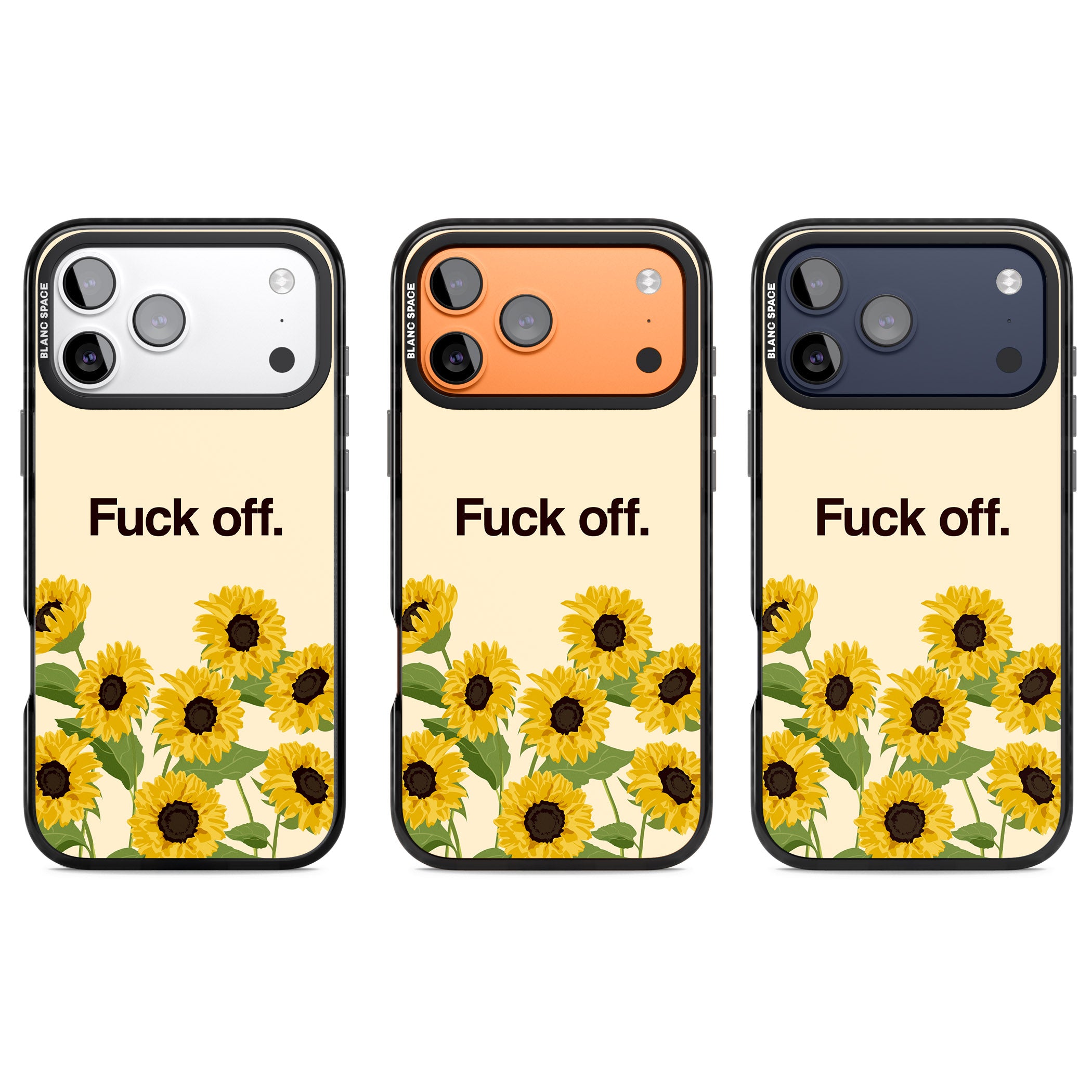 F*Ck Off iPhone 17 Pro Impact Black Phone Case APT Impact Protection
