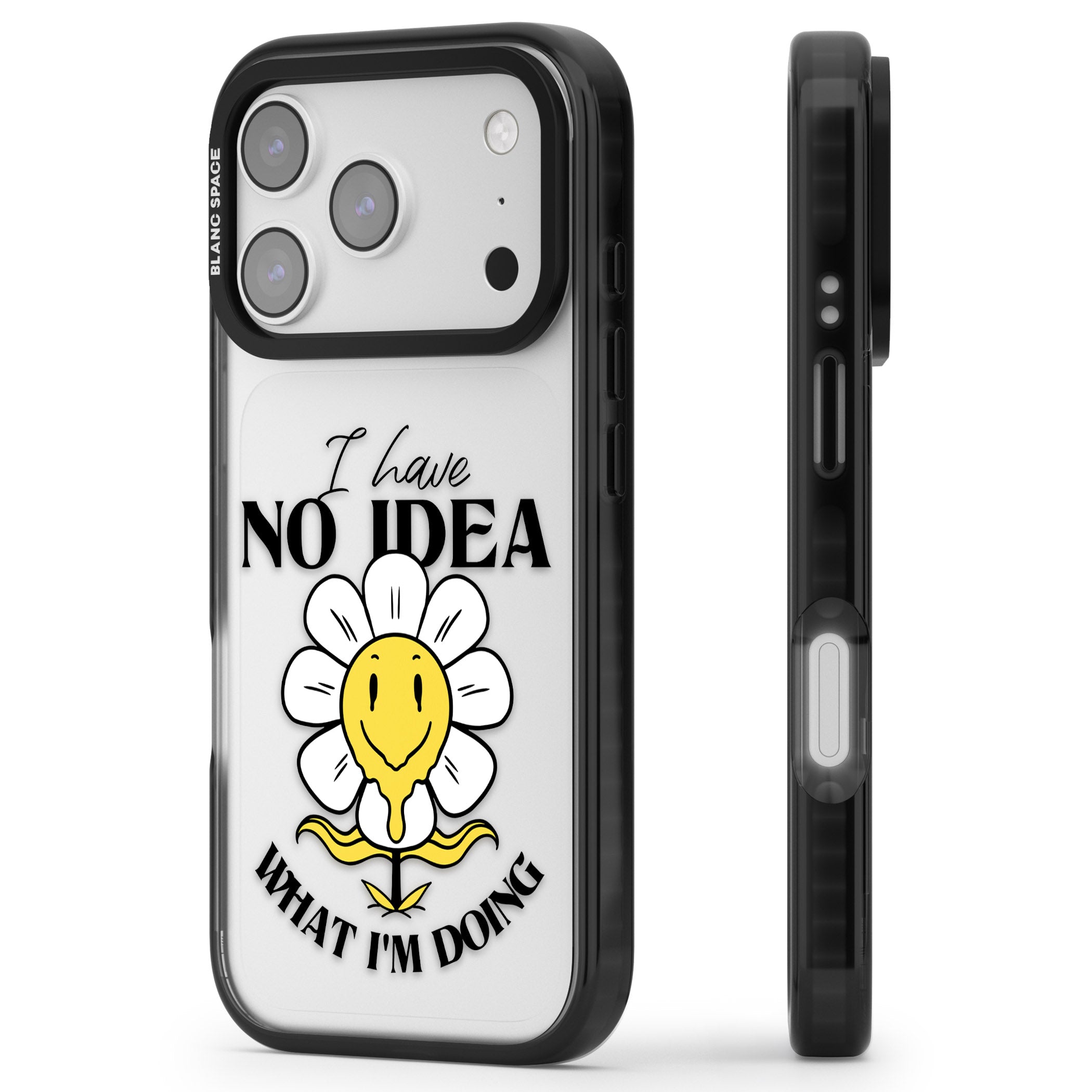 No Idea iPhone 17 Pro Max Impact Black Phone Case Side Profile