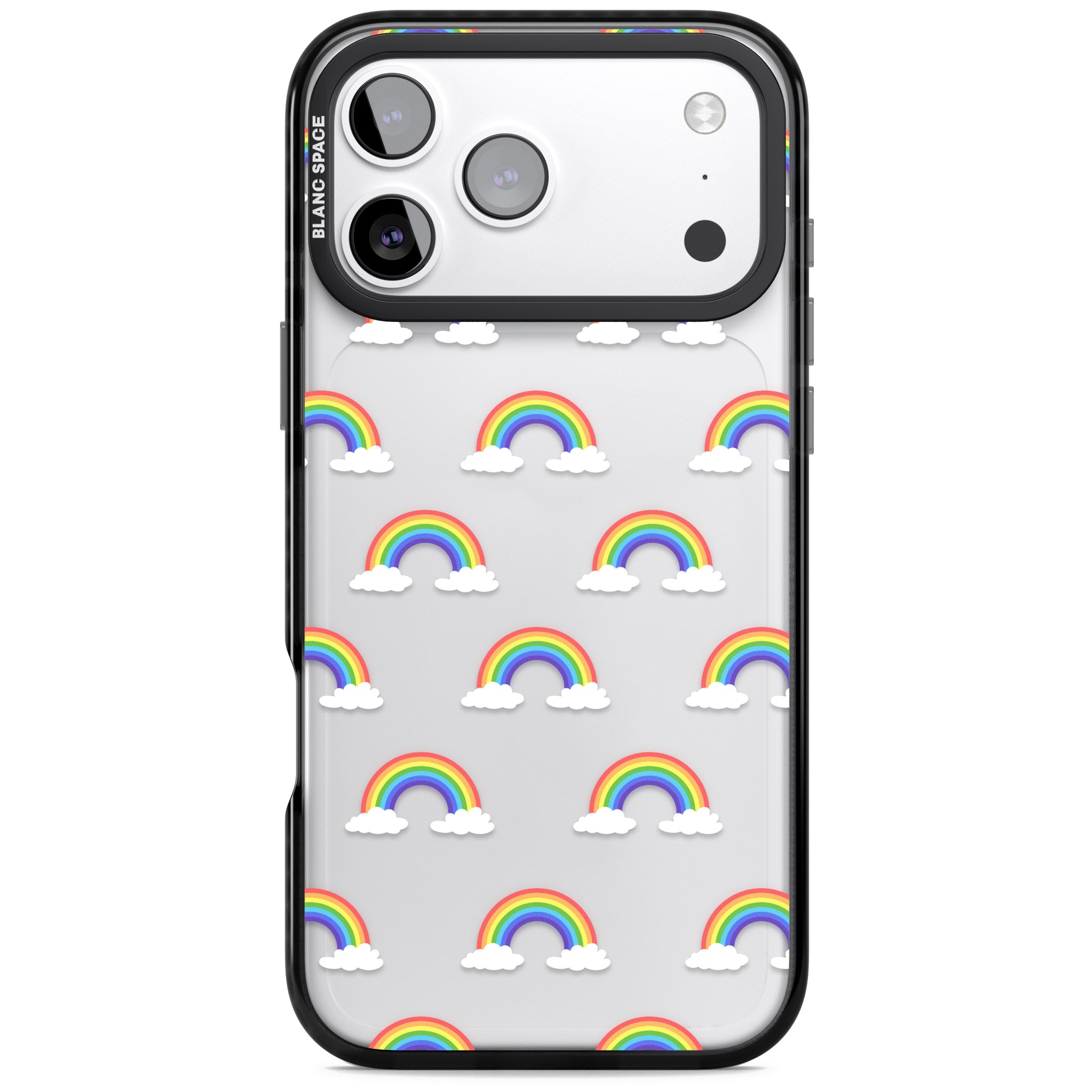 Rainbow Dream iPhone 17 Pro Max Impact Black Phone Case