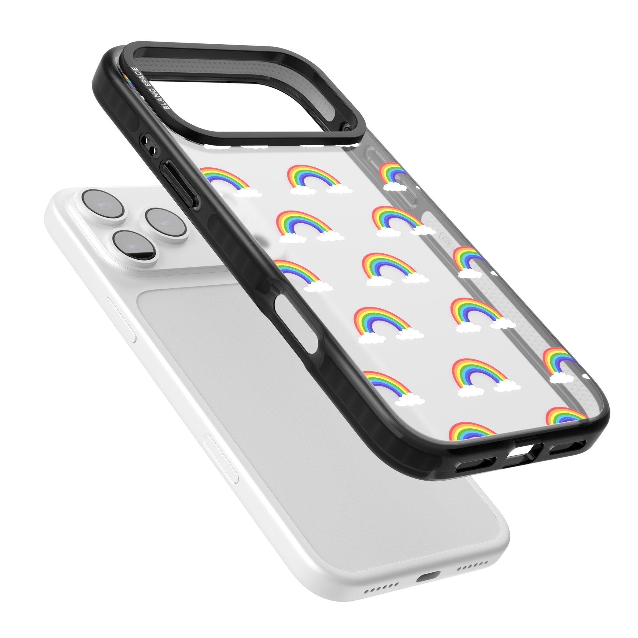Rainbow Dream iPhone 17 Pro Max Impact Black Phone Case Colours