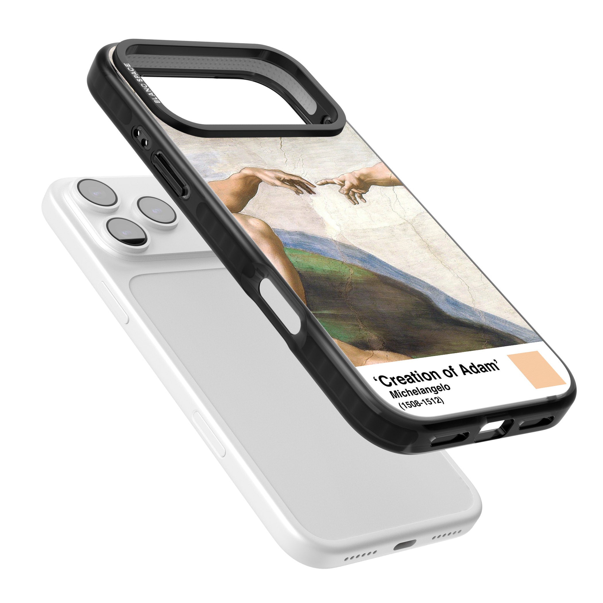 Creation Of Adam iPhone 17 Pro Max Impact Black Phone Case Colours