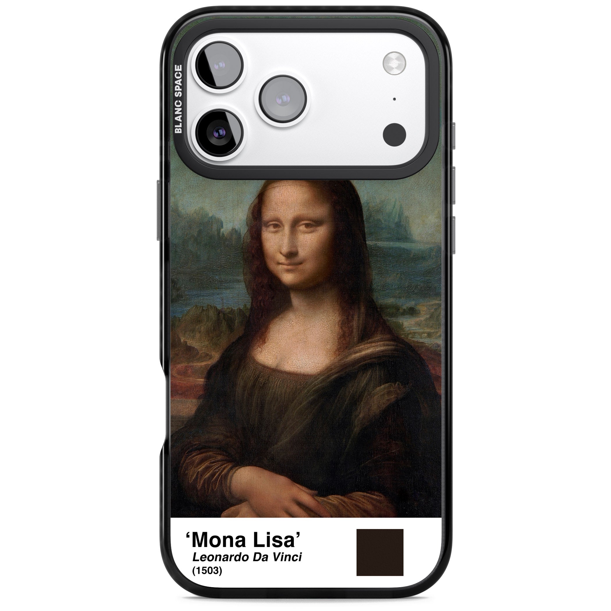 Mona Lisa iPhone 17 Pro Max Impact Black Phone Case
