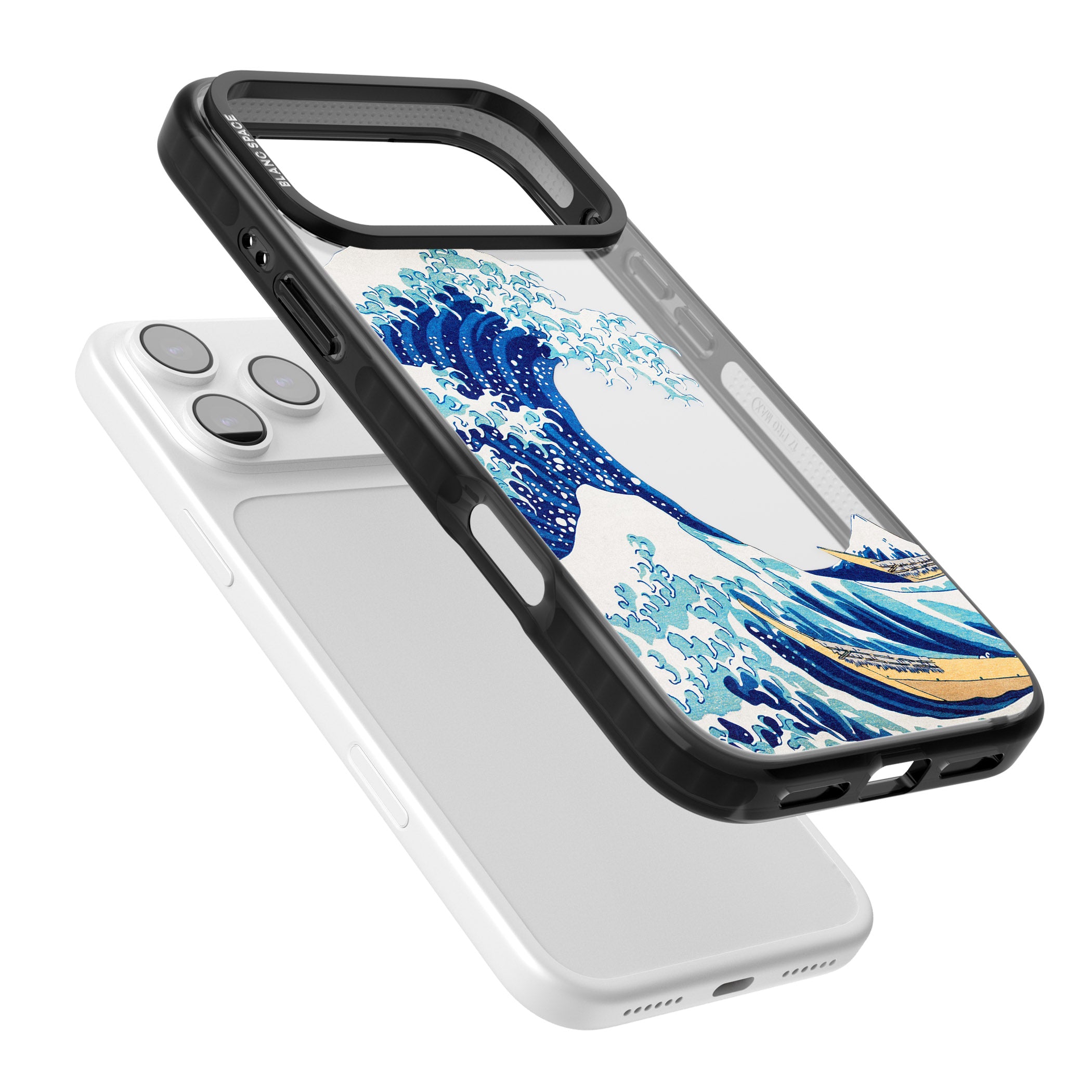 The Great Wave Of Kanagawa iPhone 17 Pro Max Impact Black Phone Case Colours