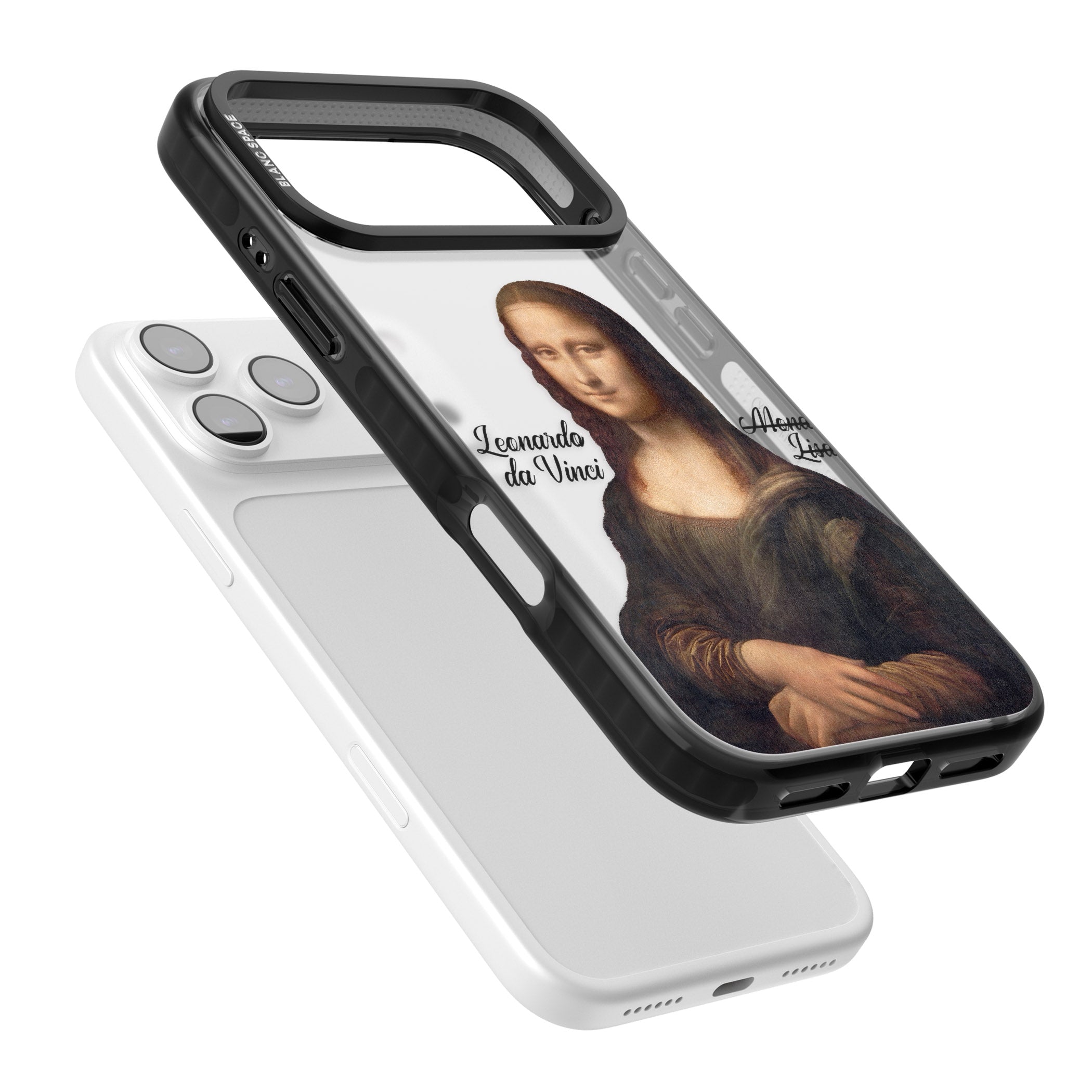Mona Lisa Cutout iPhone 17 Pro Impact Black Phone Case Colours