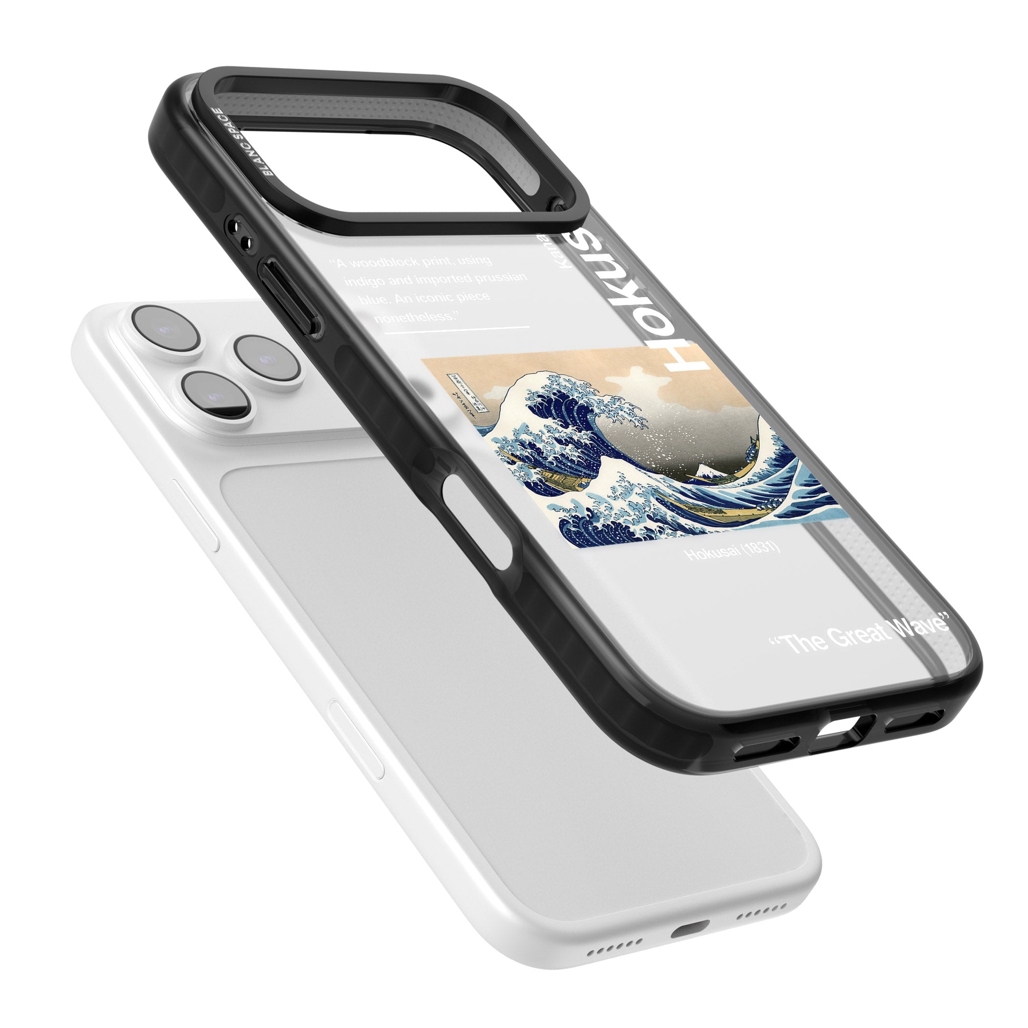 The Great Wave iPhone 17 Pro Max Impact Black Phone Case Colours