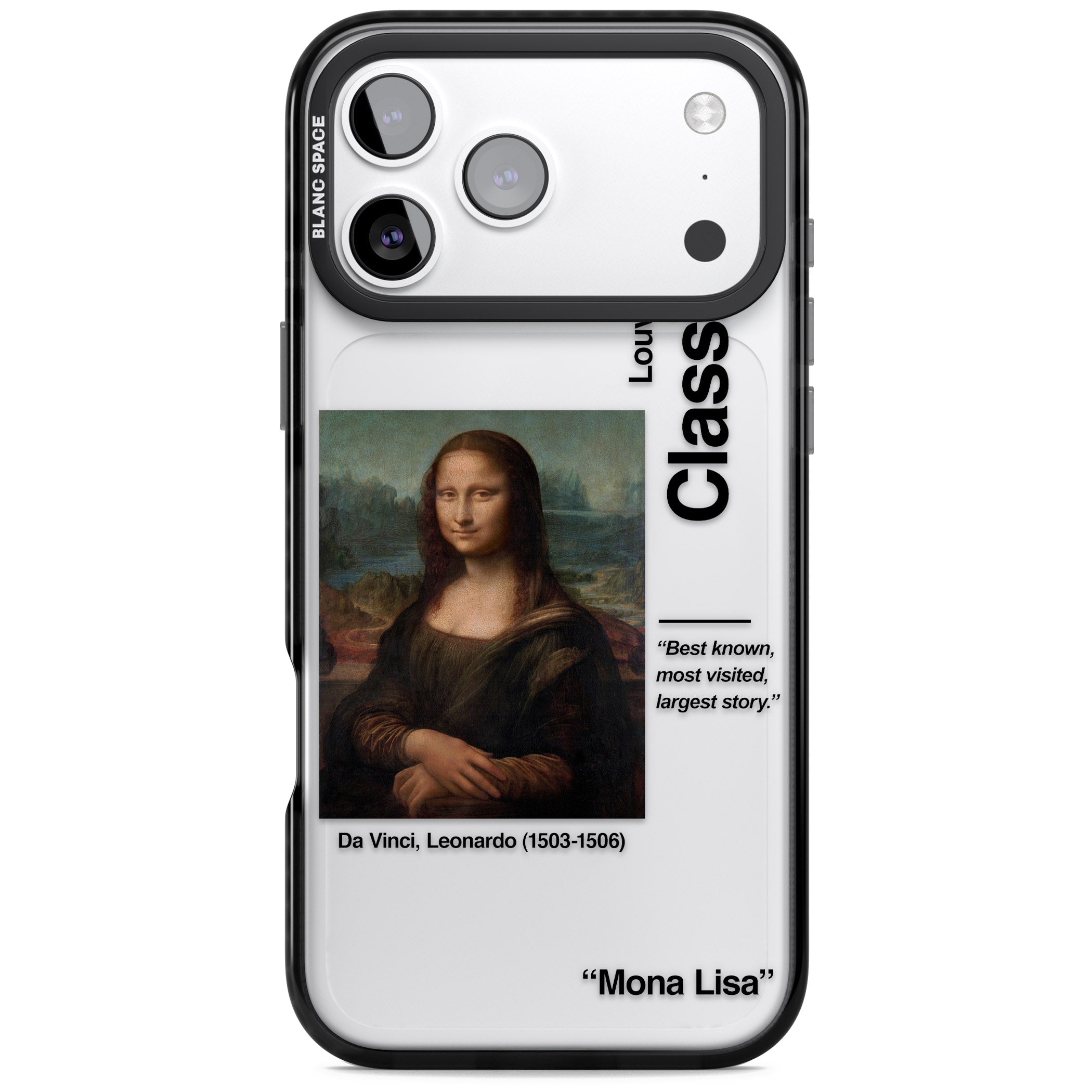 Mona Lisa Leonardo Da Vinci iPhone 17 Pro Max Impact Black Phone Case