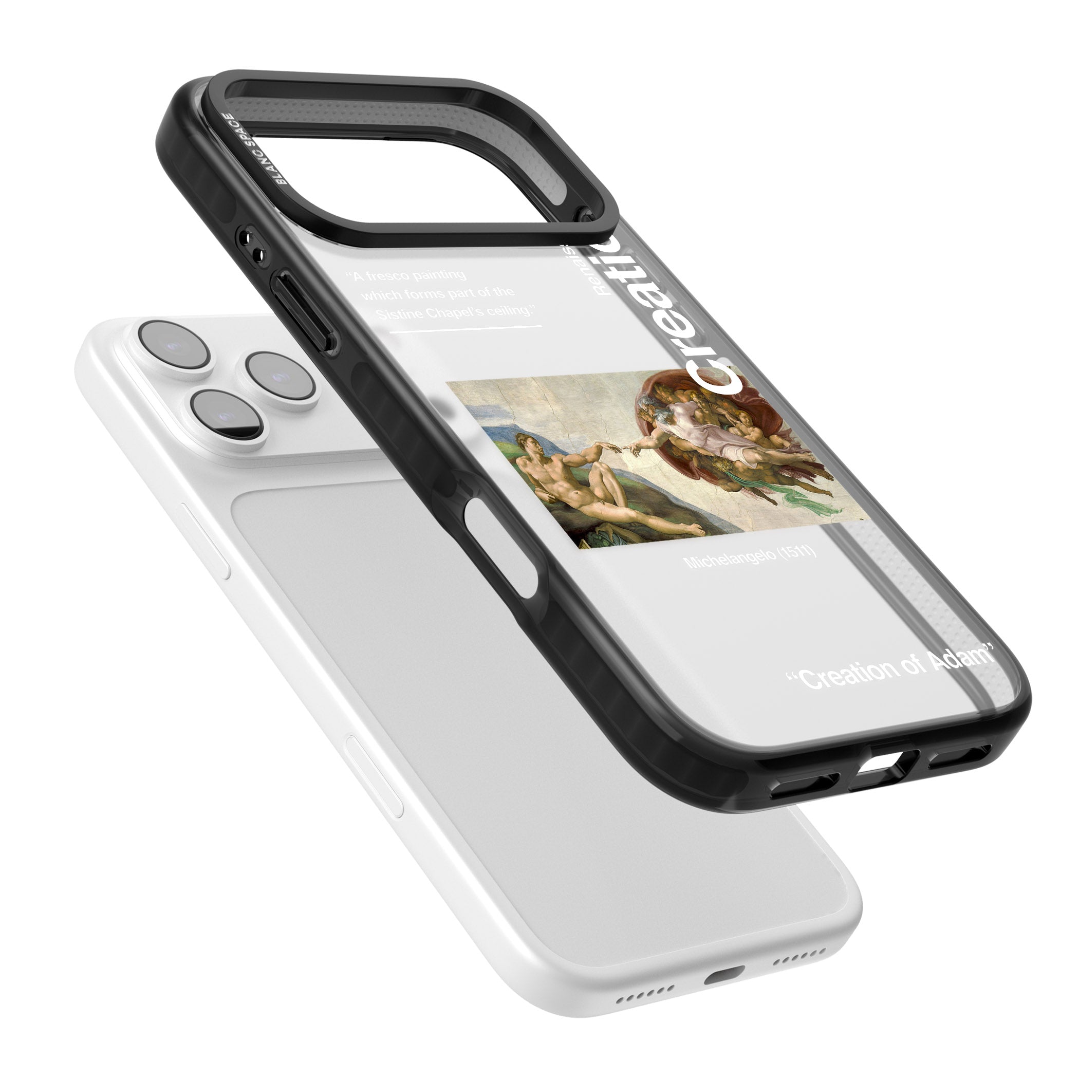 Creation Of Adam Michelangelo iPhone 17 Pro Impact Black Phone Case Colours