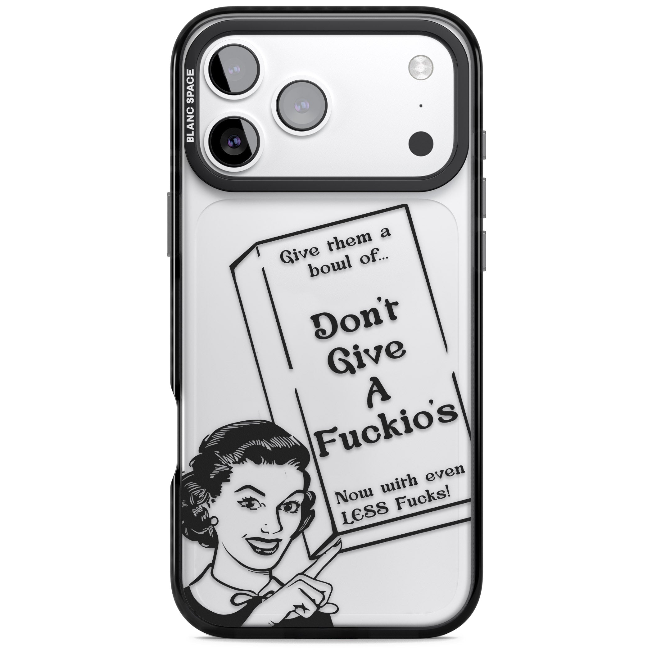 Dont Give A F Ckios Cereal iPhone 17 Pro Max Impact Black Phone Case