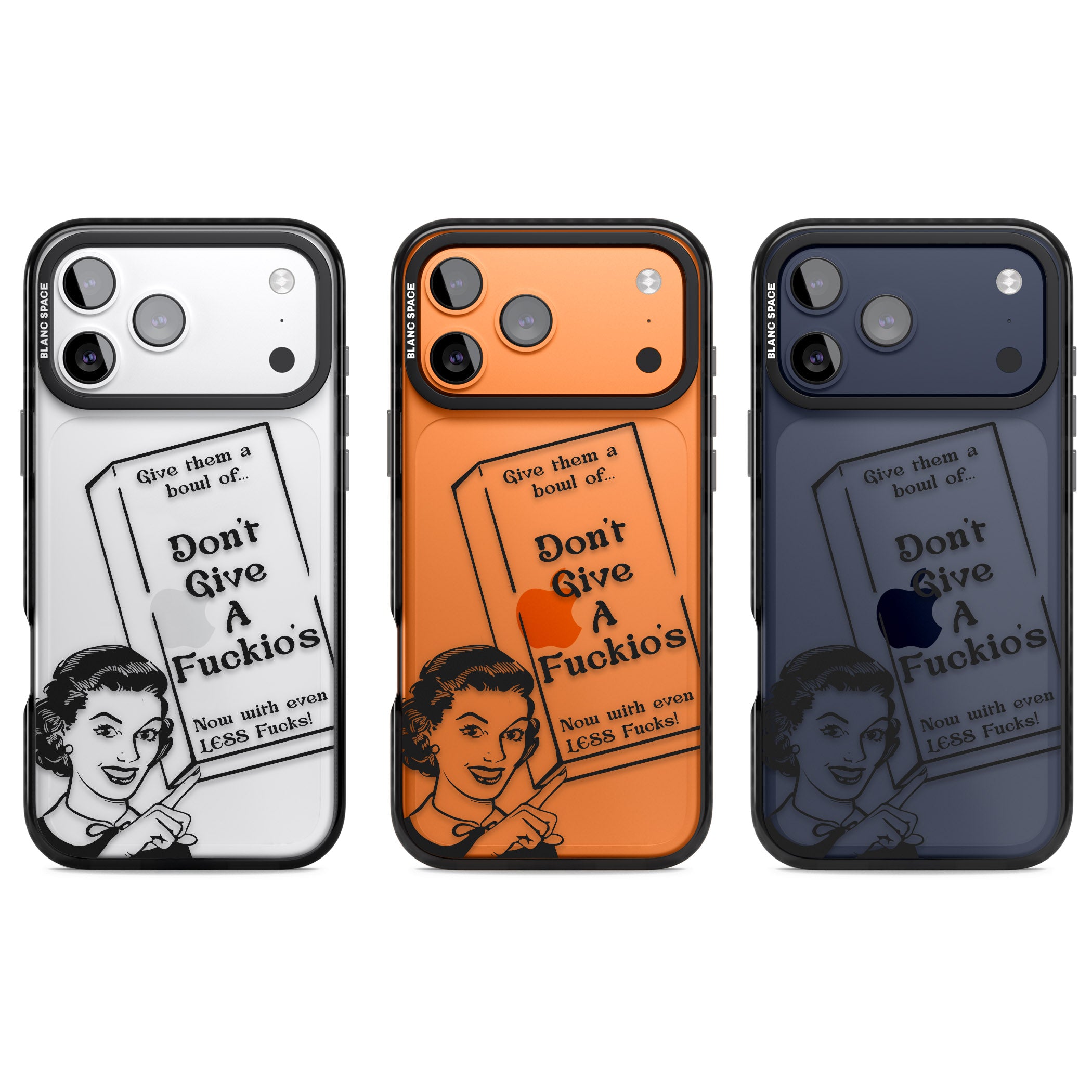 Dont Give A F Ckios Cereal iPhone 17 Pro Impact Black Phone Case APT Impact Protection