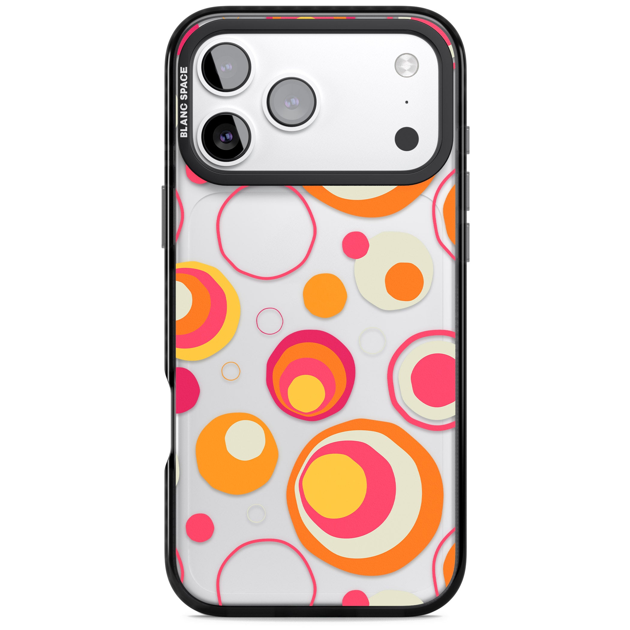 Mid Century Party Pattern iPhone 17 Pro Max Impact Black Phone Case