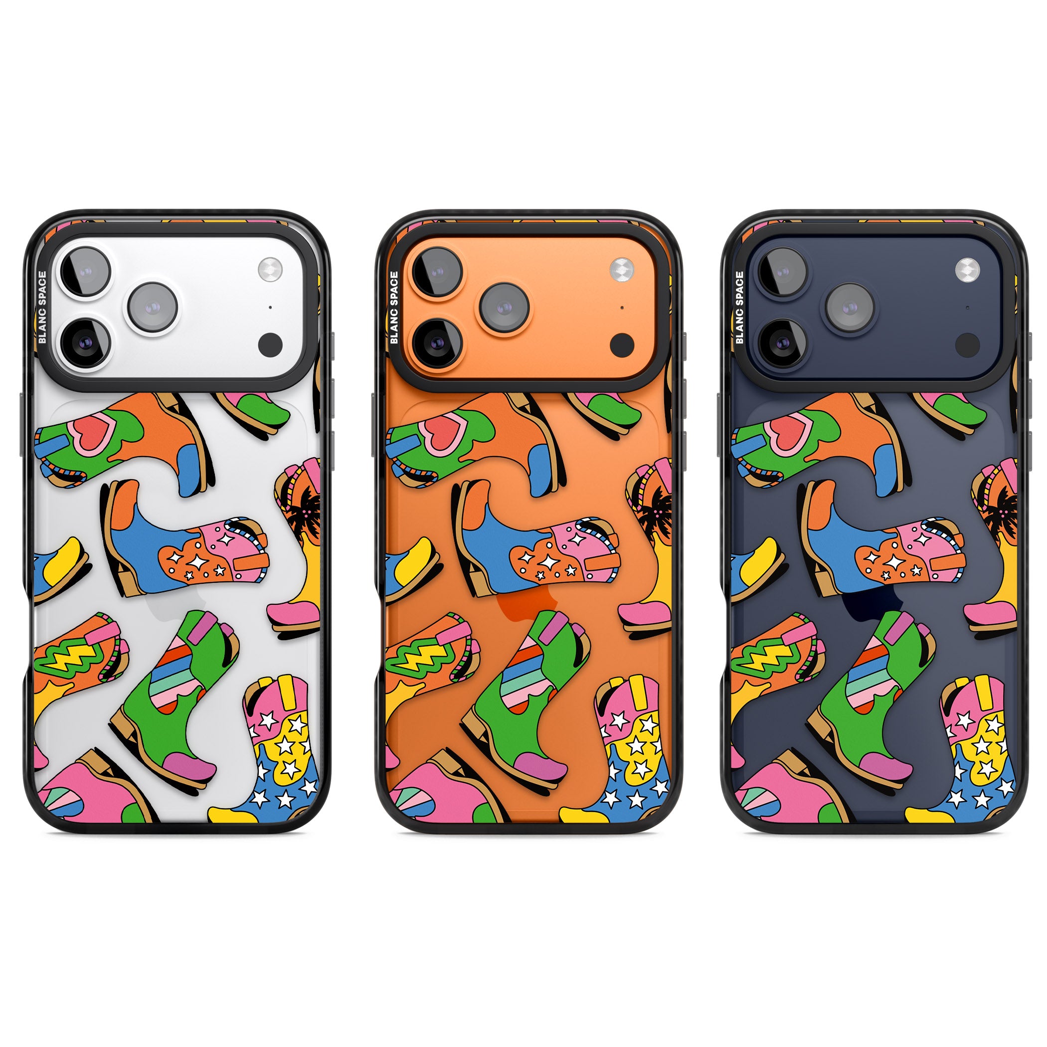 Starburst Boots iPhone 17 Pro Impact Black Phone Case APT Impact Protection