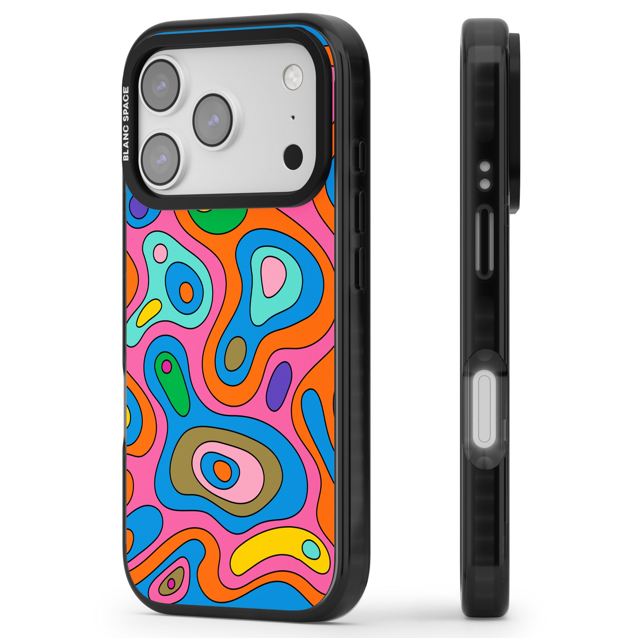 Euphoria iPhone 17 Pro Max Impact Black Phone Case Side Profile