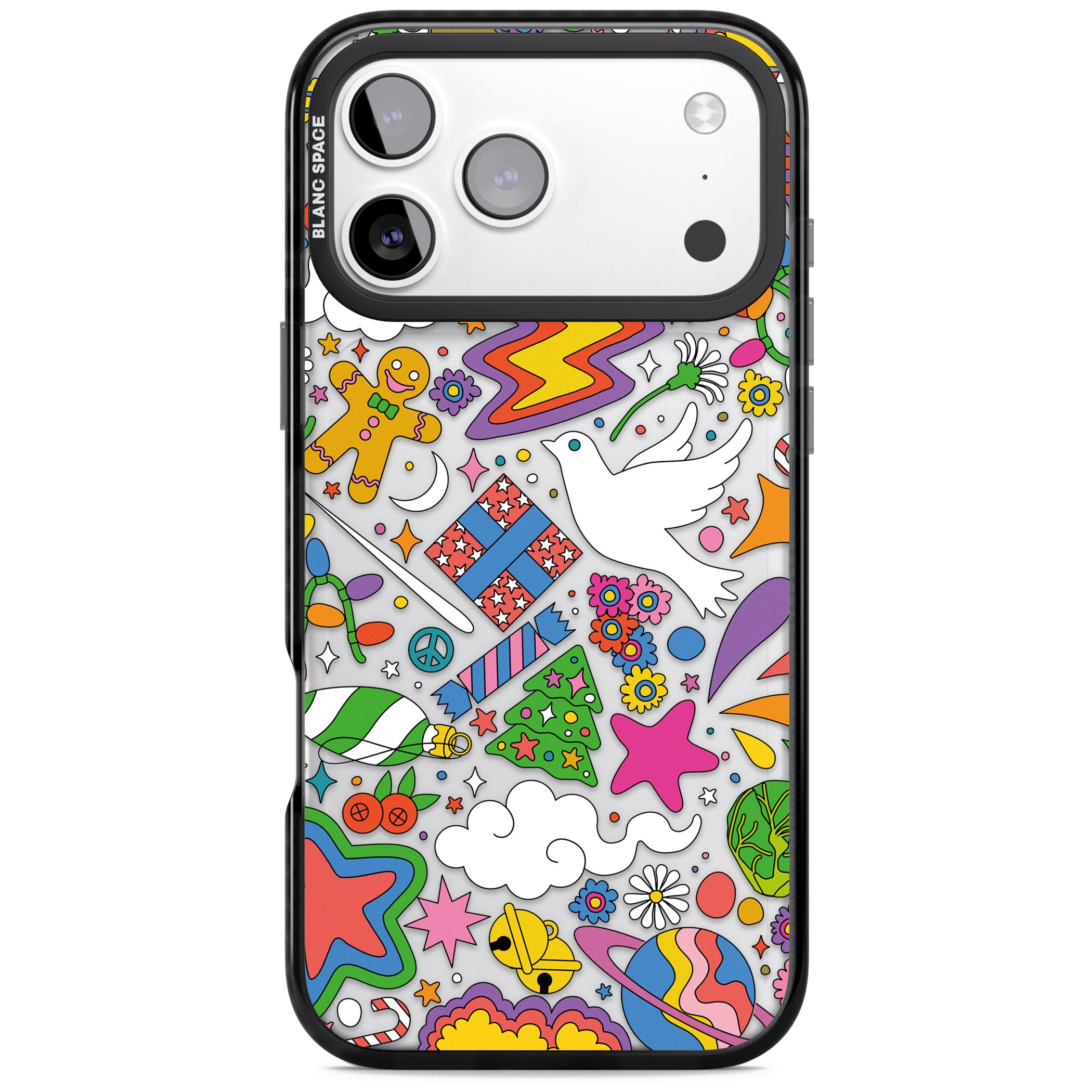 Whimsical Wonderland iPhone 17 Pro Max Impact Black Phone Case