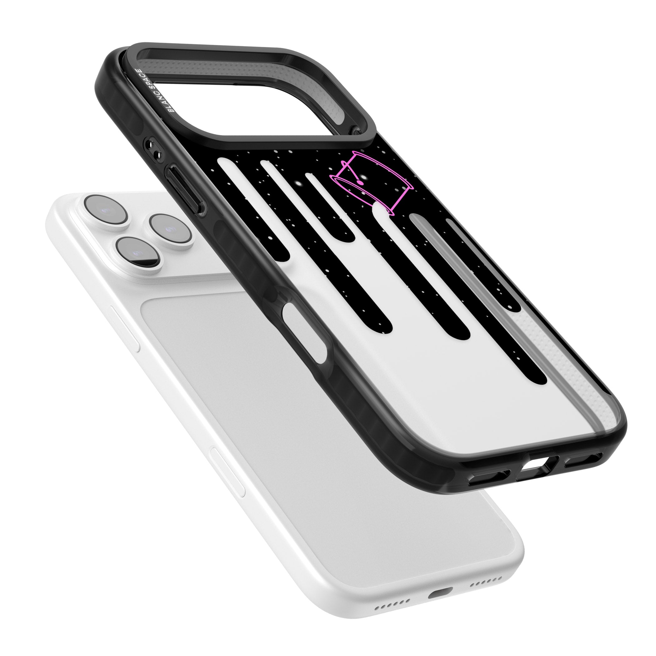 Cosmic Drip iPhone 17 Pro Max Impact Black Phone Case Colours