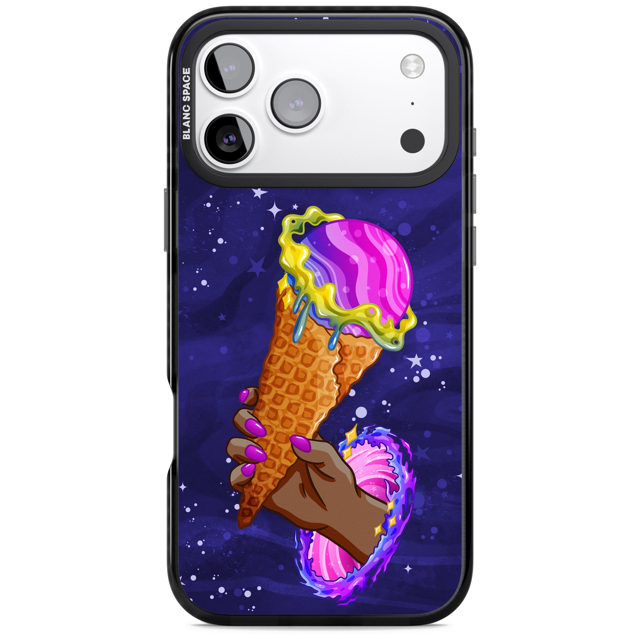 Interdimensional Ice Cream iPhone 17 Pro Max Impact Black Phone Case