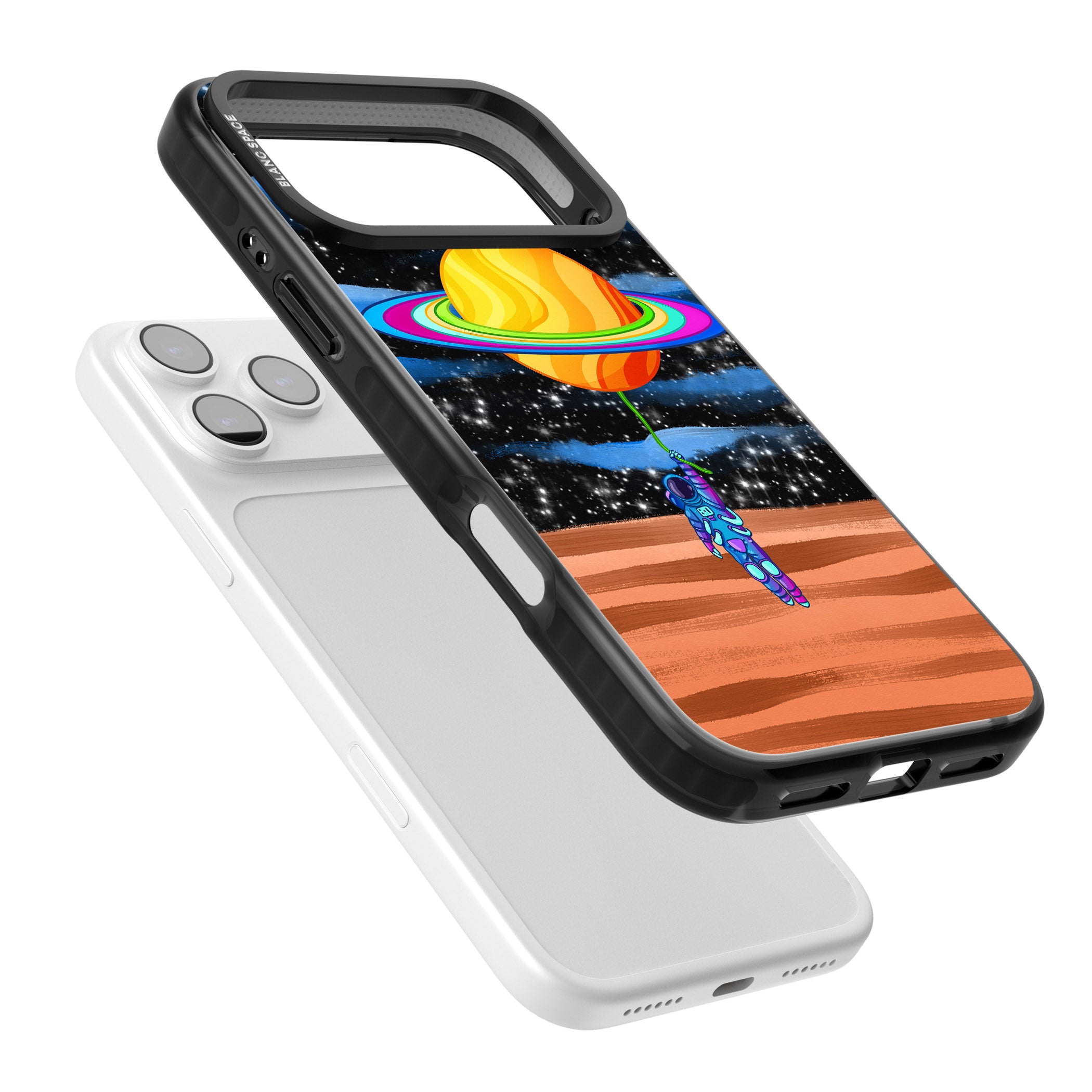 World On Helium iPhone 17 Pro Max Impact Black Phone Case Colours
