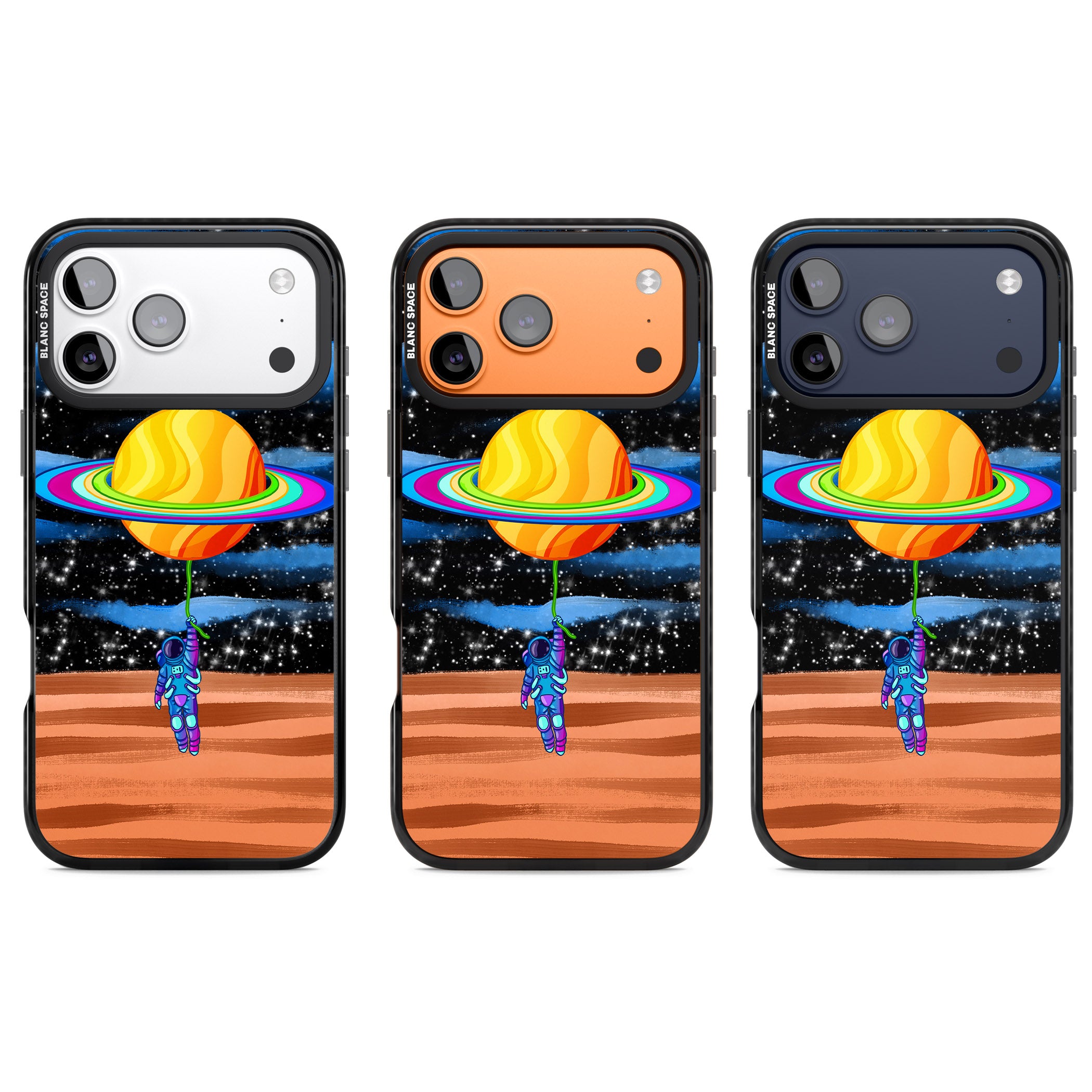 World On Helium iPhone 17 Pro Impact Black Phone Case APT Impact Protection