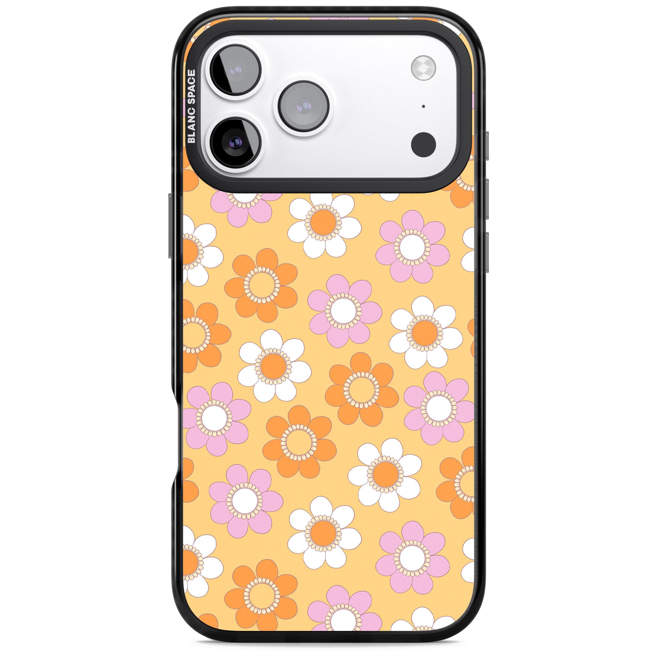 Sunny Flower Mix iPhone 17 Pro Max Impact Black Phone Case