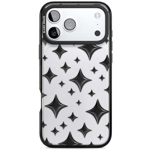 Black Puff Sparkle Pattern