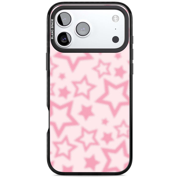Pink Halftone Stars