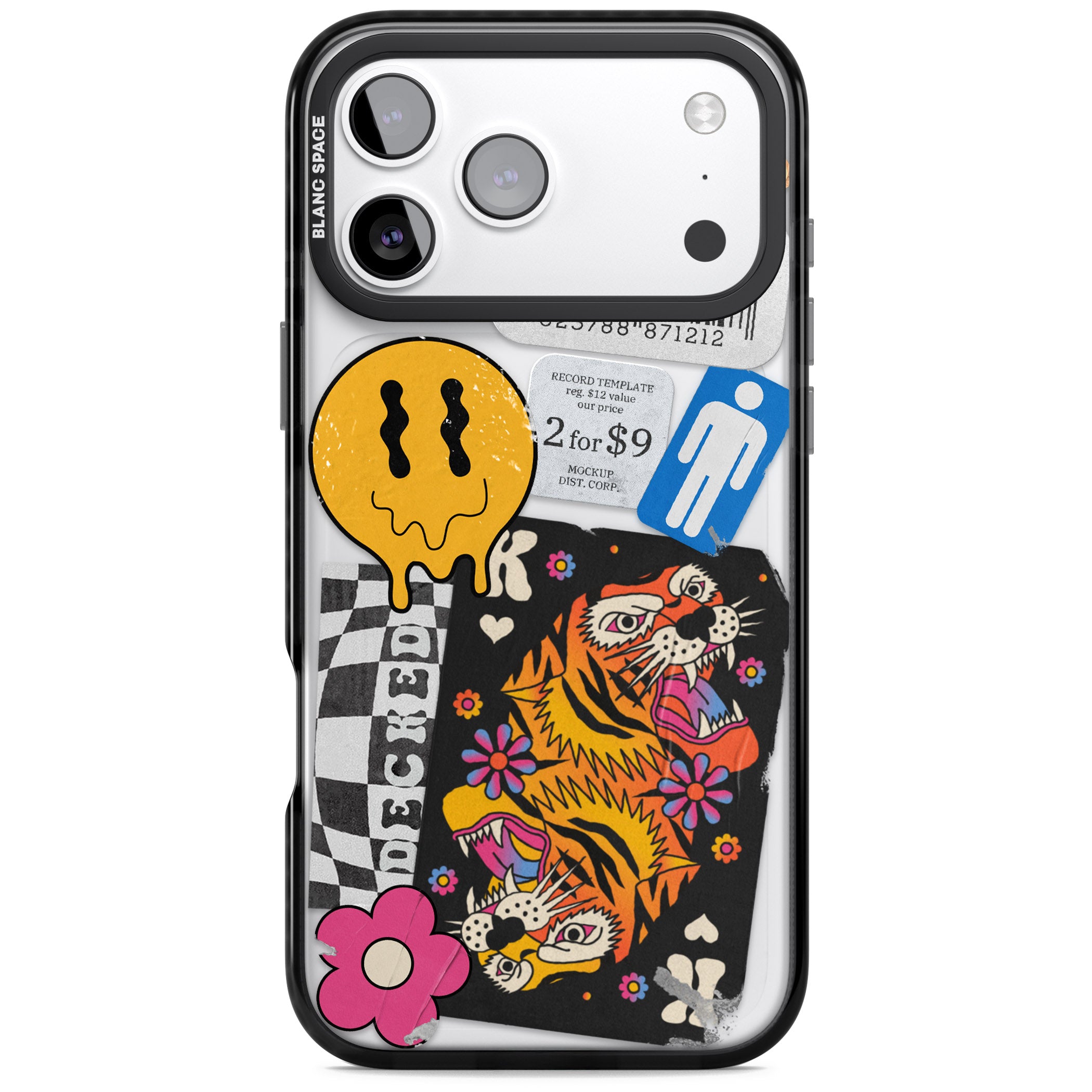 Electric Vibes iPhone 17 Pro Max Impact Black Phone Case