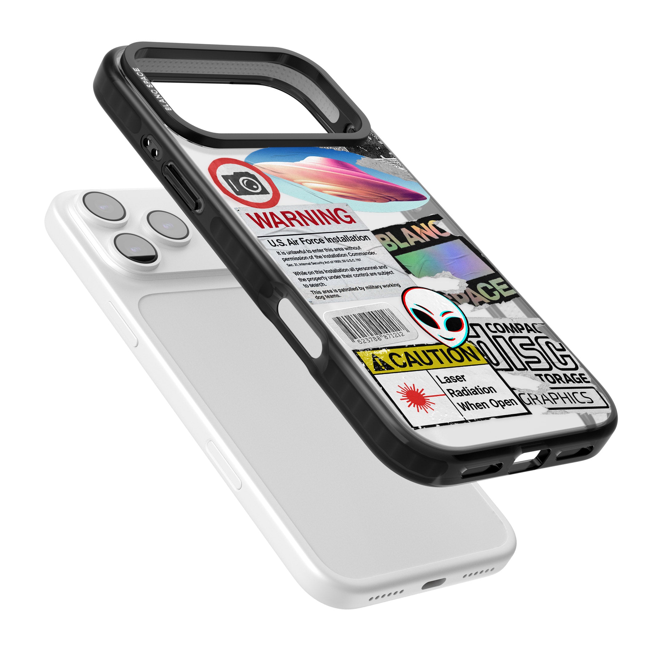 Cosmic Encounters iPhone 17 Pro Max Impact Black Phone Case Colours