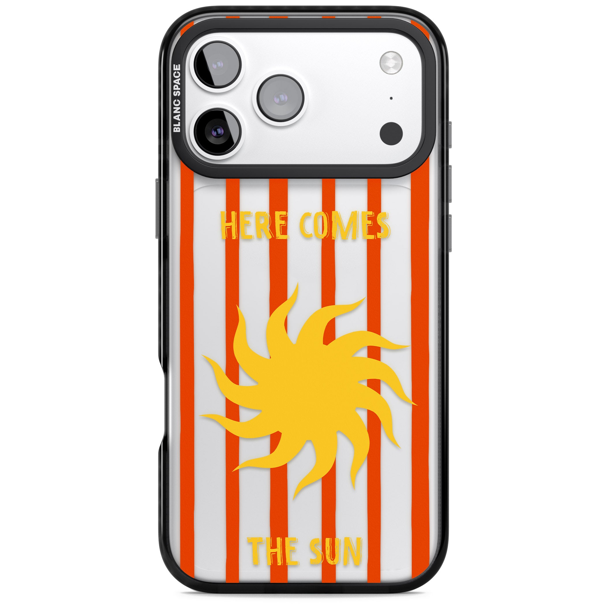 Here Comes The Sun iPhone 17 Pro Max Impact Black Phone Case