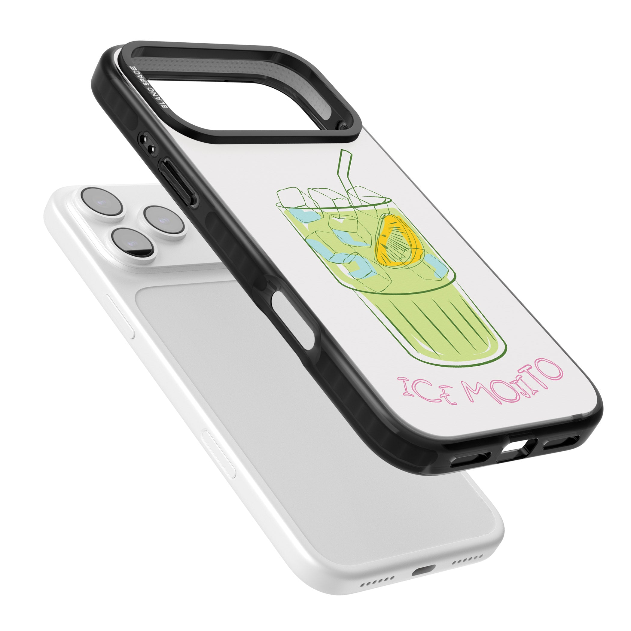 Ice Mojito iPhone 17 Pro Max Impact Black Phone Case Colours