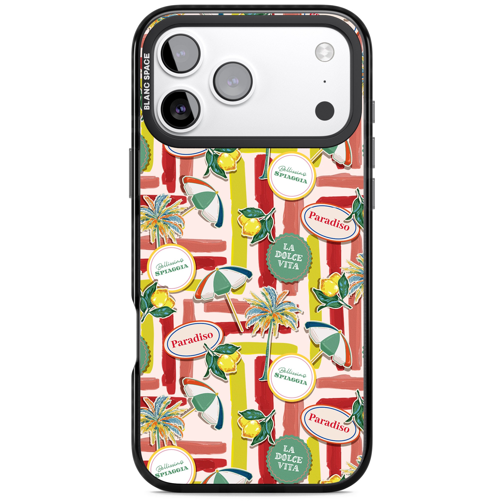 Paradiso Vibes iPhone 17 Pro Max Impact Black Phone Case