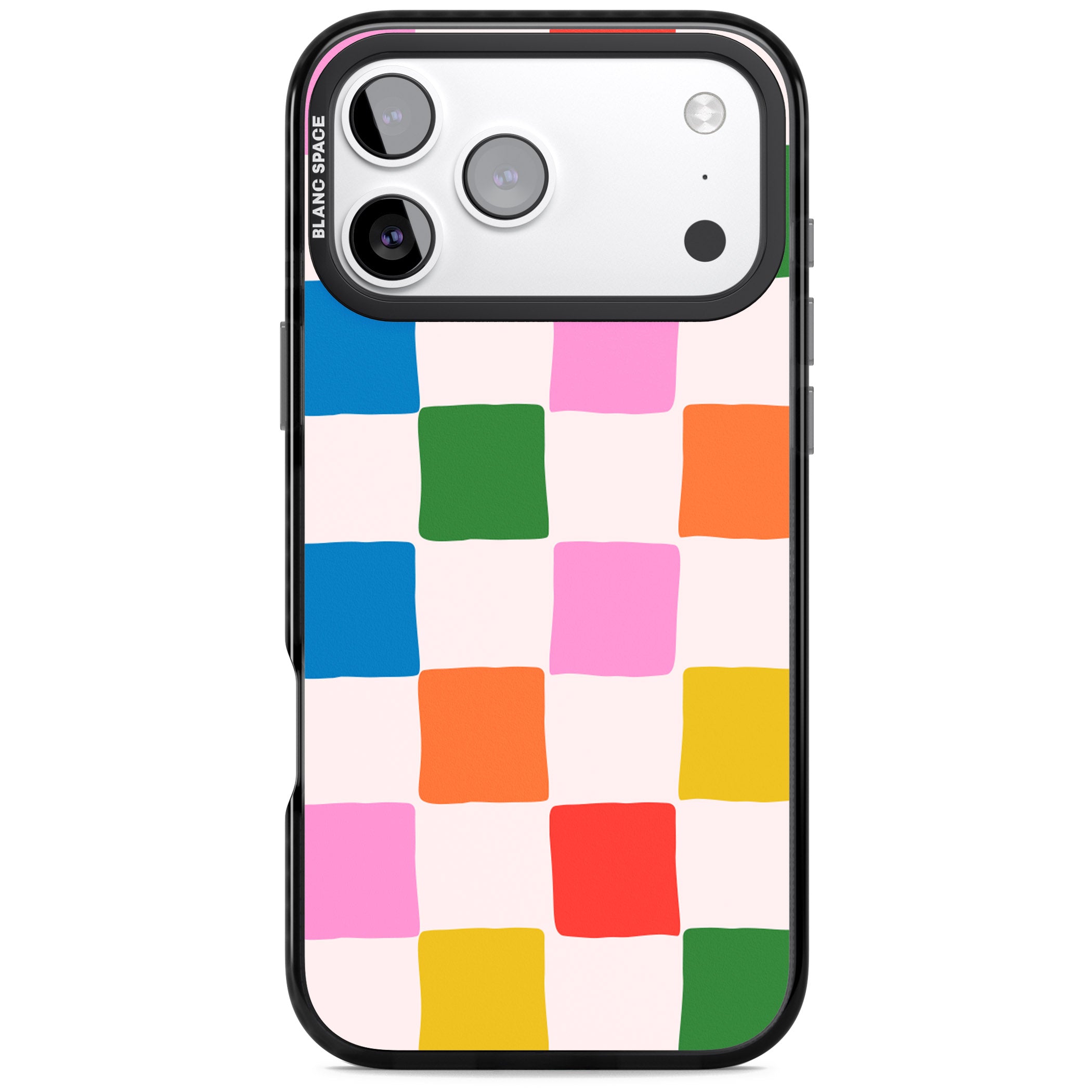 Colour Checked iPhone 17 Pro Max Impact Black Phone Case
